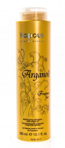 Капус Профессионал Увлажняющий шампунь для волос с маслом арганы 300 мл (Kapous Professional, Fragrance free, Arganoil), фото-2