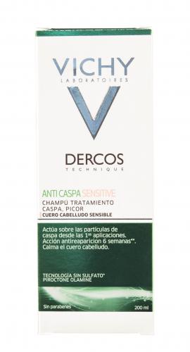 Виши Интенсивный шампунь-уход против перхоти для чувствительной кожи головы, 200 мл (Vichy, Dercos), фото-4
