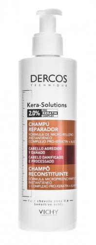Виши Шампунь для ослабленных и поврежденных волос с кератином, 250 мл (Vichy, Kera-Solutions), фото-4