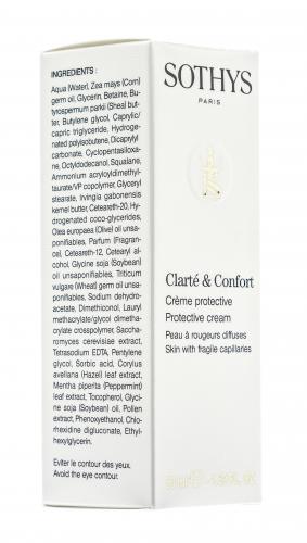 Сотис Париж Защитный крем Clarte &amp; Comfort для чувствительной кожи и кожи с куперозом, 50 мл (Sothys Paris, Clarte & Comfort), фото-10