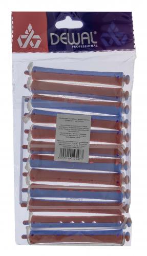 Деваль Про Коклюшки красно-голубые, длинные, диаметр 9 мм, 12 шт (Dewal Pro, Бигуди и коклюшки), фото-2