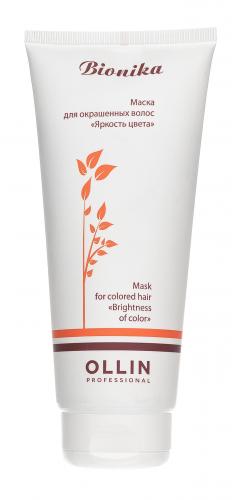 Оллин Маска для окрашенных волос Яркость цвета, 200 мл (Ollin Professional, Уход за волосами, BioNika), фото-3