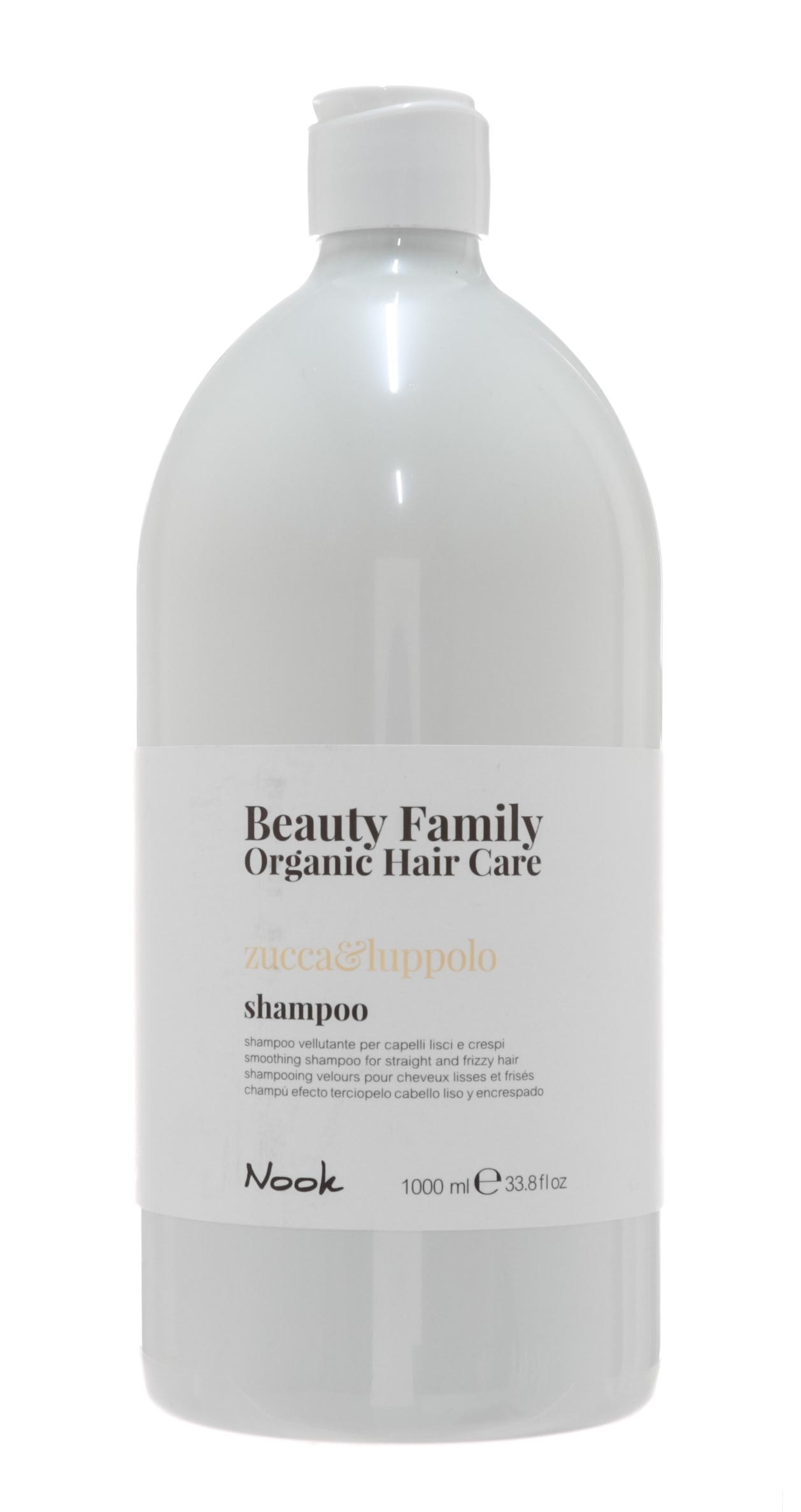 Nook Разглаживающий шампунь для прямых и вьющихся волос Shampoo Zucca&Luppolo, 1000 мл (Nook, Beauty Family)
Nook Разглаживающий шампунь для прямых и вьющихся волос Shampoo Zucca&Luppolo, 1000 мл (Nook, Beauty Family)
