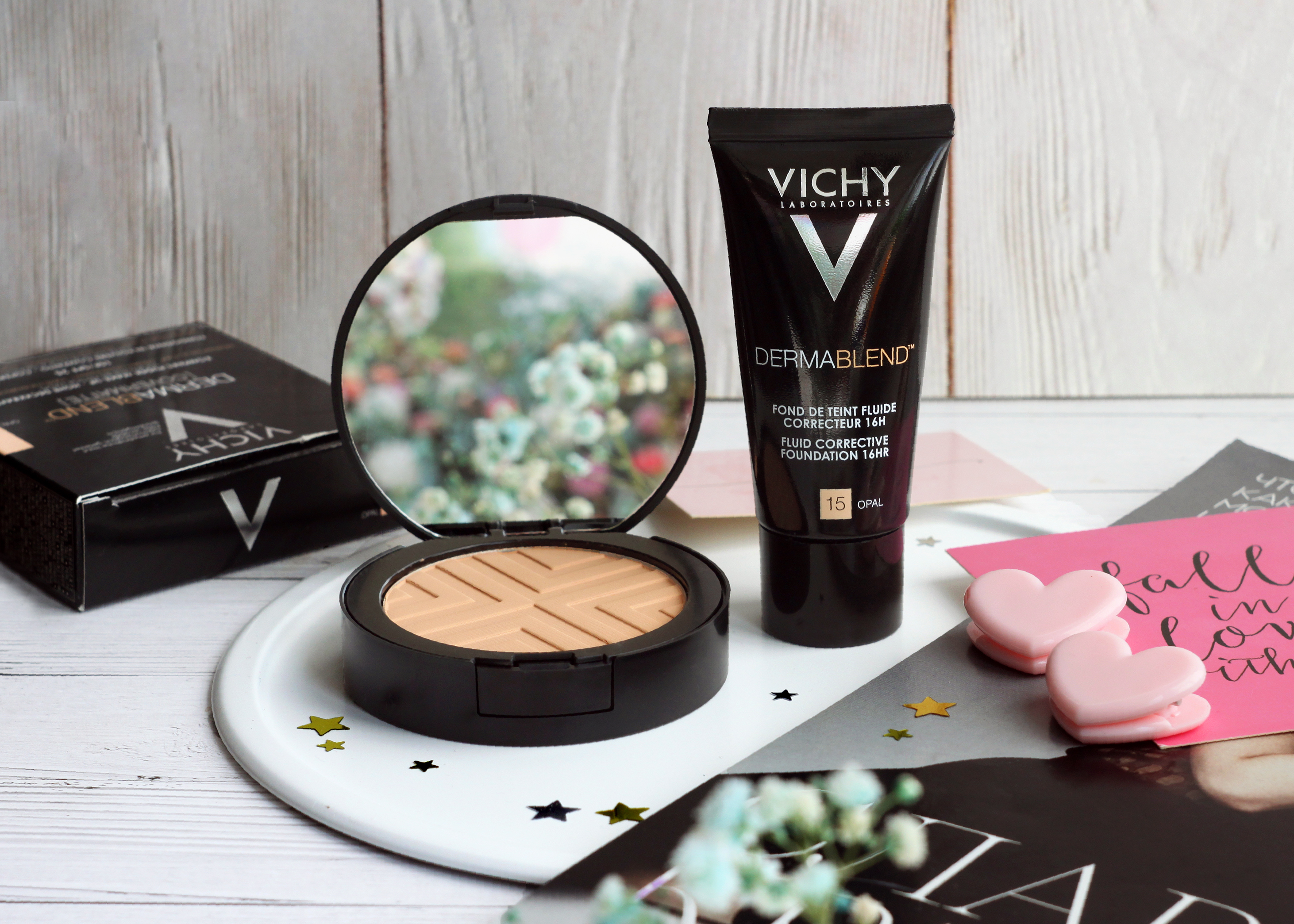 Vichy Dermablend: Корректирующий тональный флюид и пудра