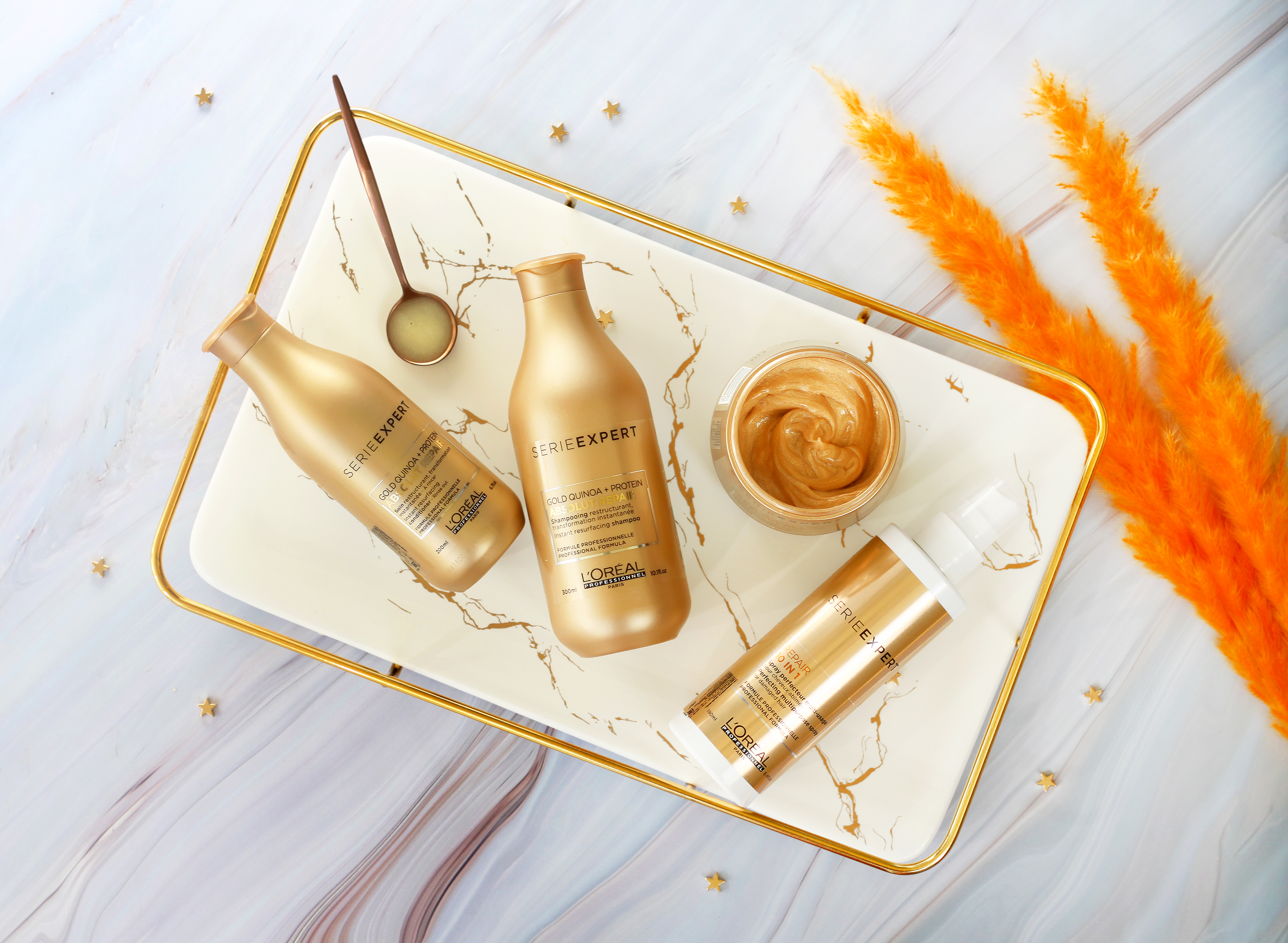 Золотая серия средств для восстановления поврежденных волос L’oreal Professionnel Absolut Repair
