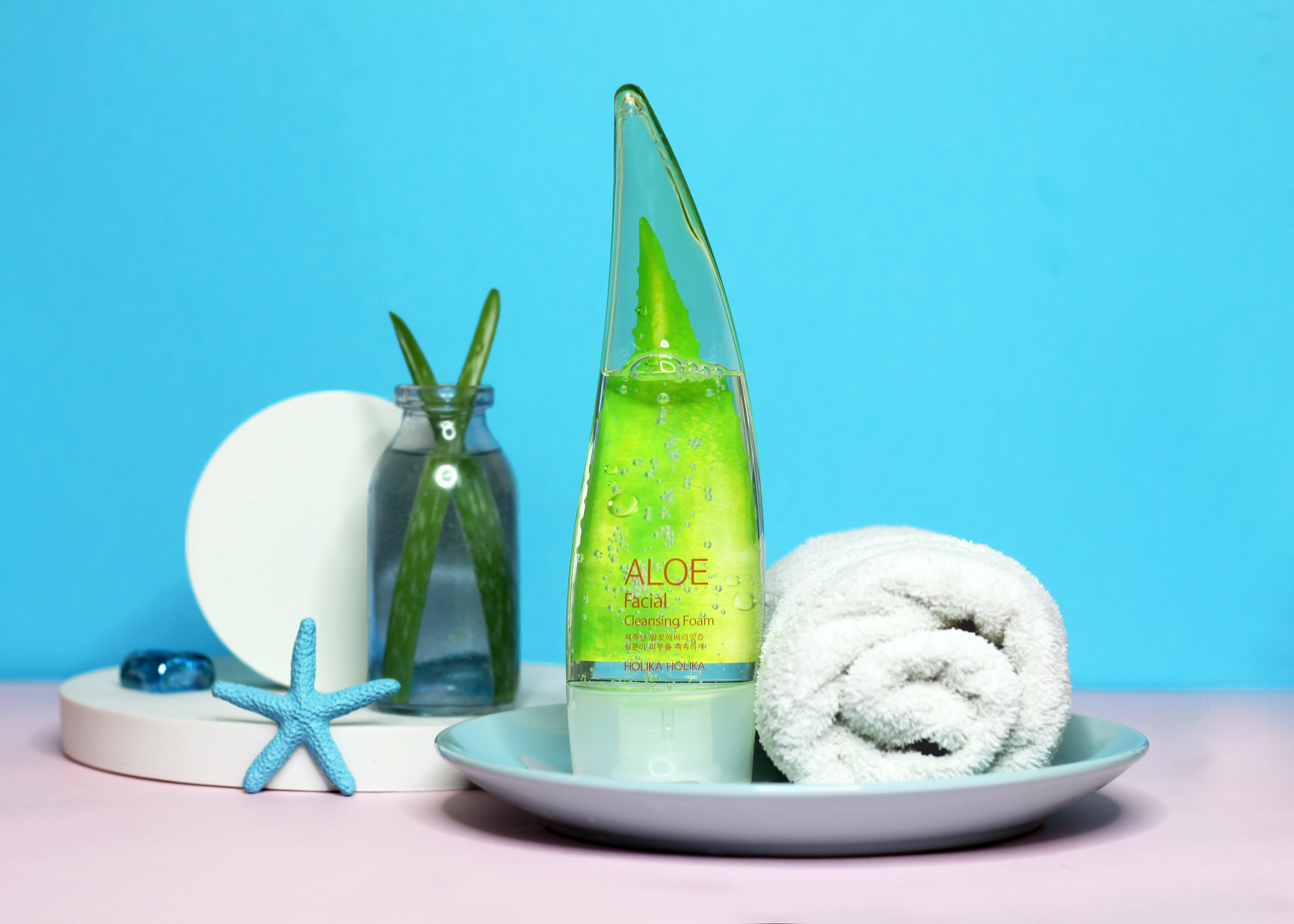 Очищающая пенка "Алоэ вера" Aloe 99% Holika Holika, Aloe Cleansing Foam, 150 мл