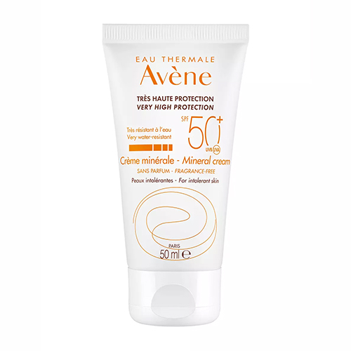 Avene Солнцезащитный крем с минеральным экраном SPF 50+, 50 мл