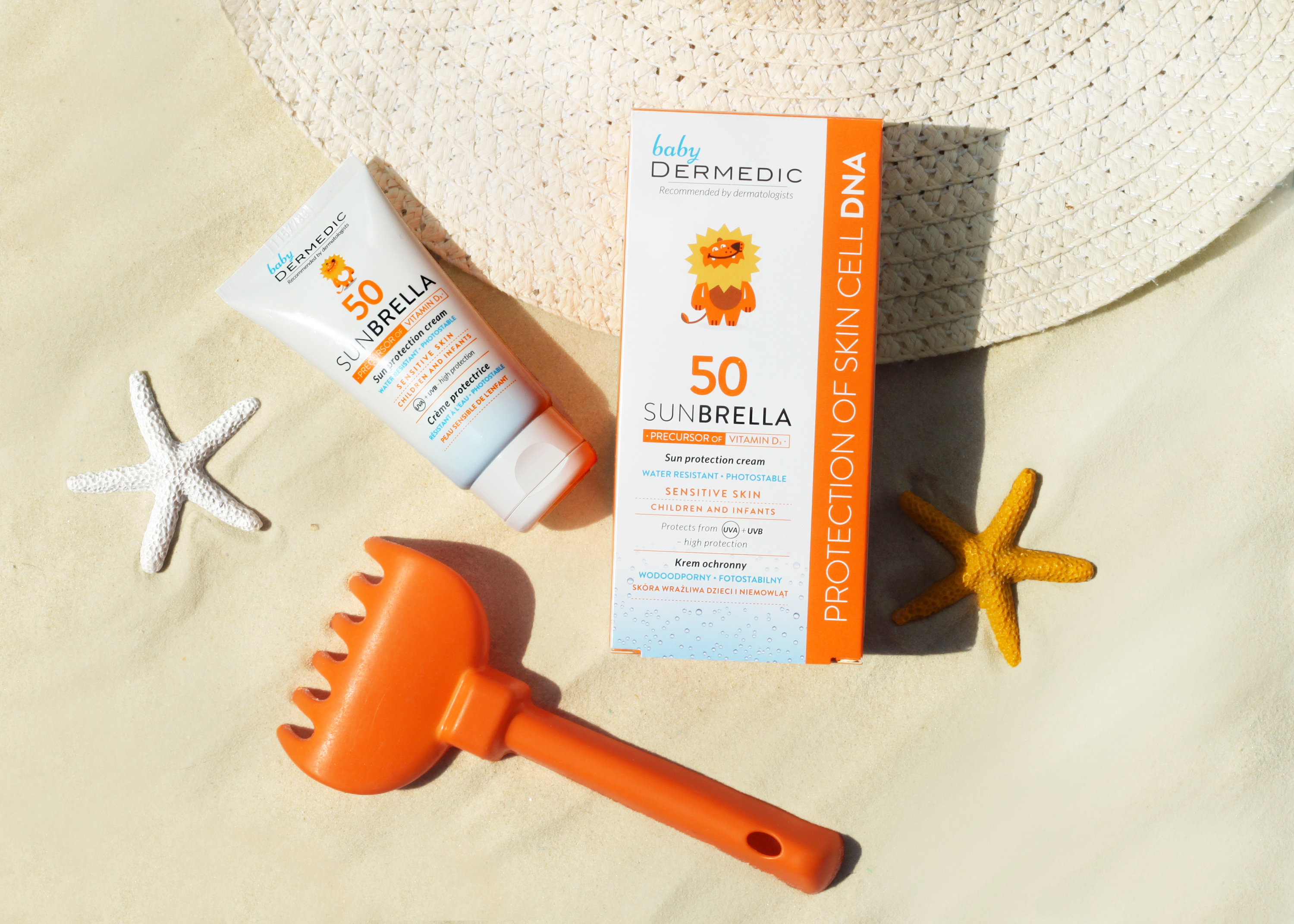 Дермедик Детский солнцезащитный крем для лица SPF 50, 50 г (Dermedic, Sunbrella)