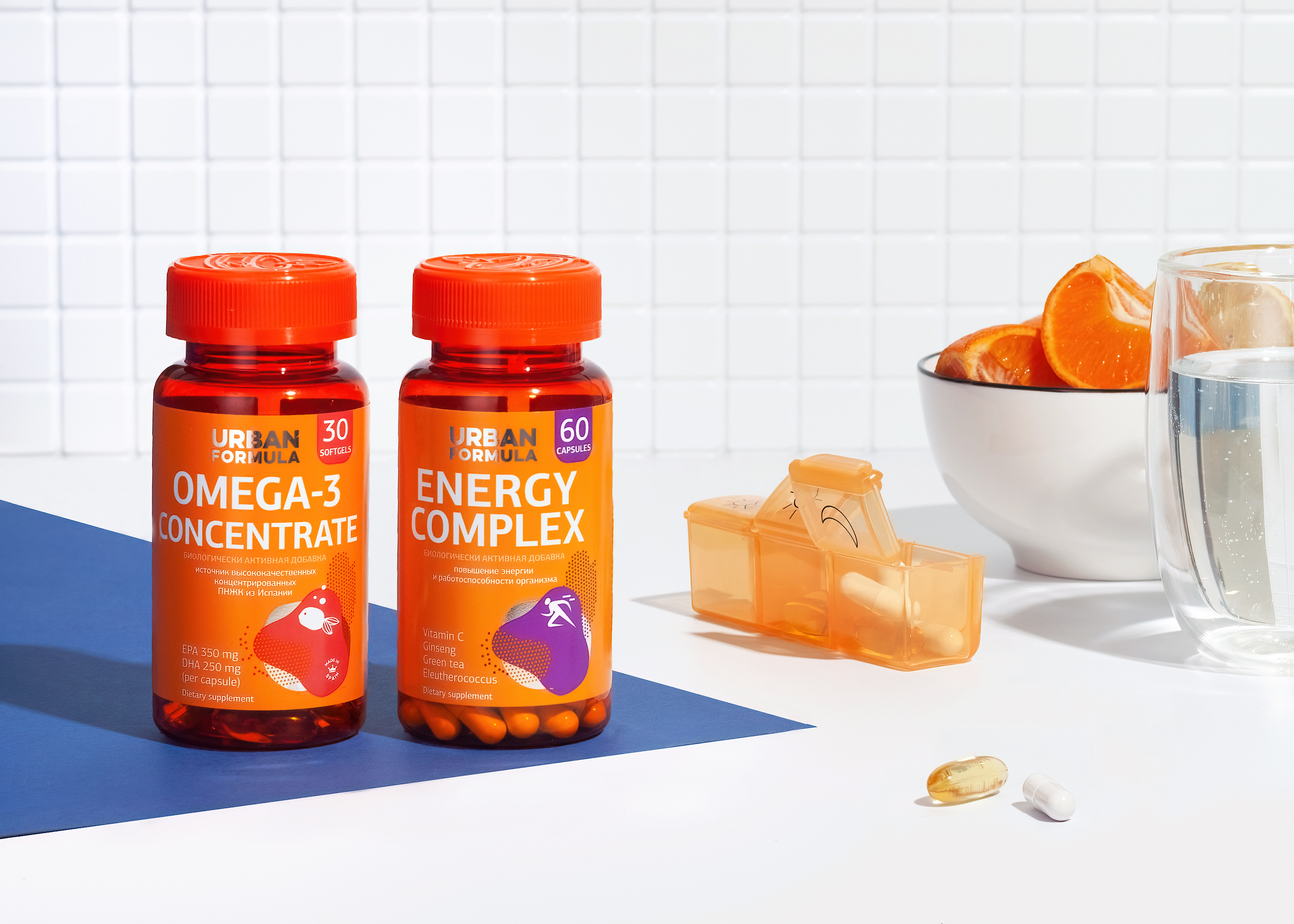 добавки от Urban Formula: Omega-3 Concentrate и Energy Complex