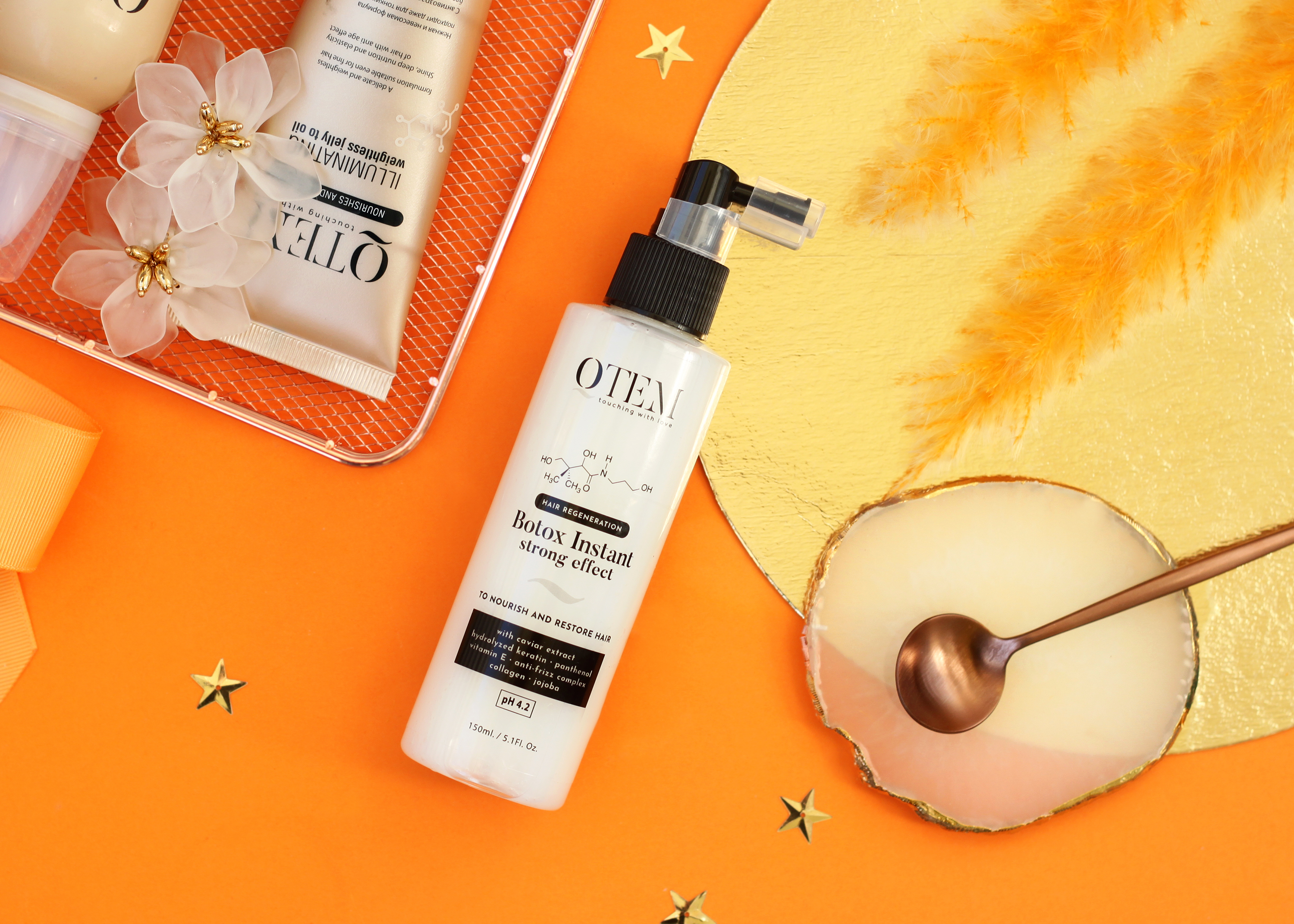Восстанавливающий холодный спрей-филлер для волос Qtem, Hair Regeneration Botox Instant Strong Effect, фото 2