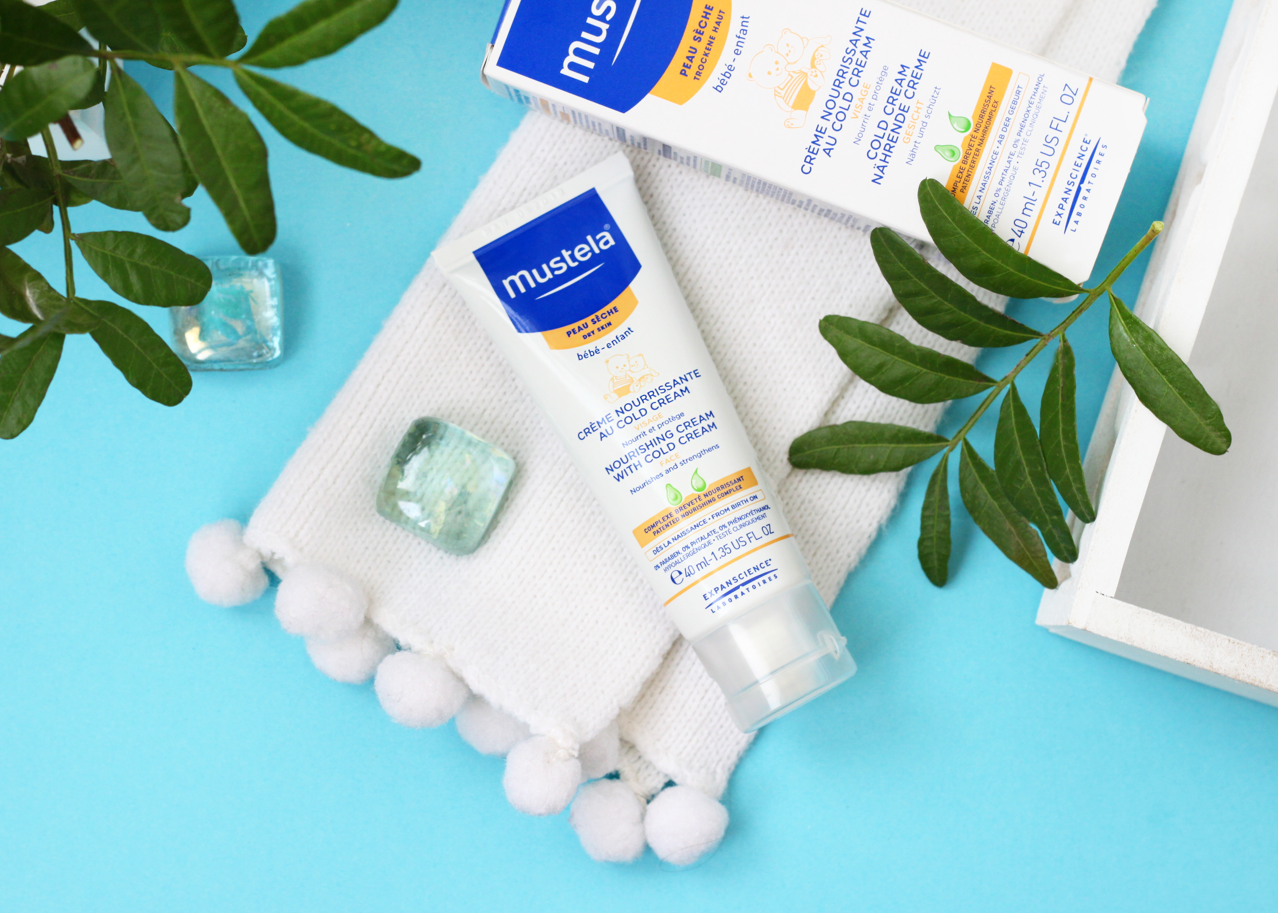 Питательный крем для лица с кольд-кремом Mustela, Bebe, фото 2