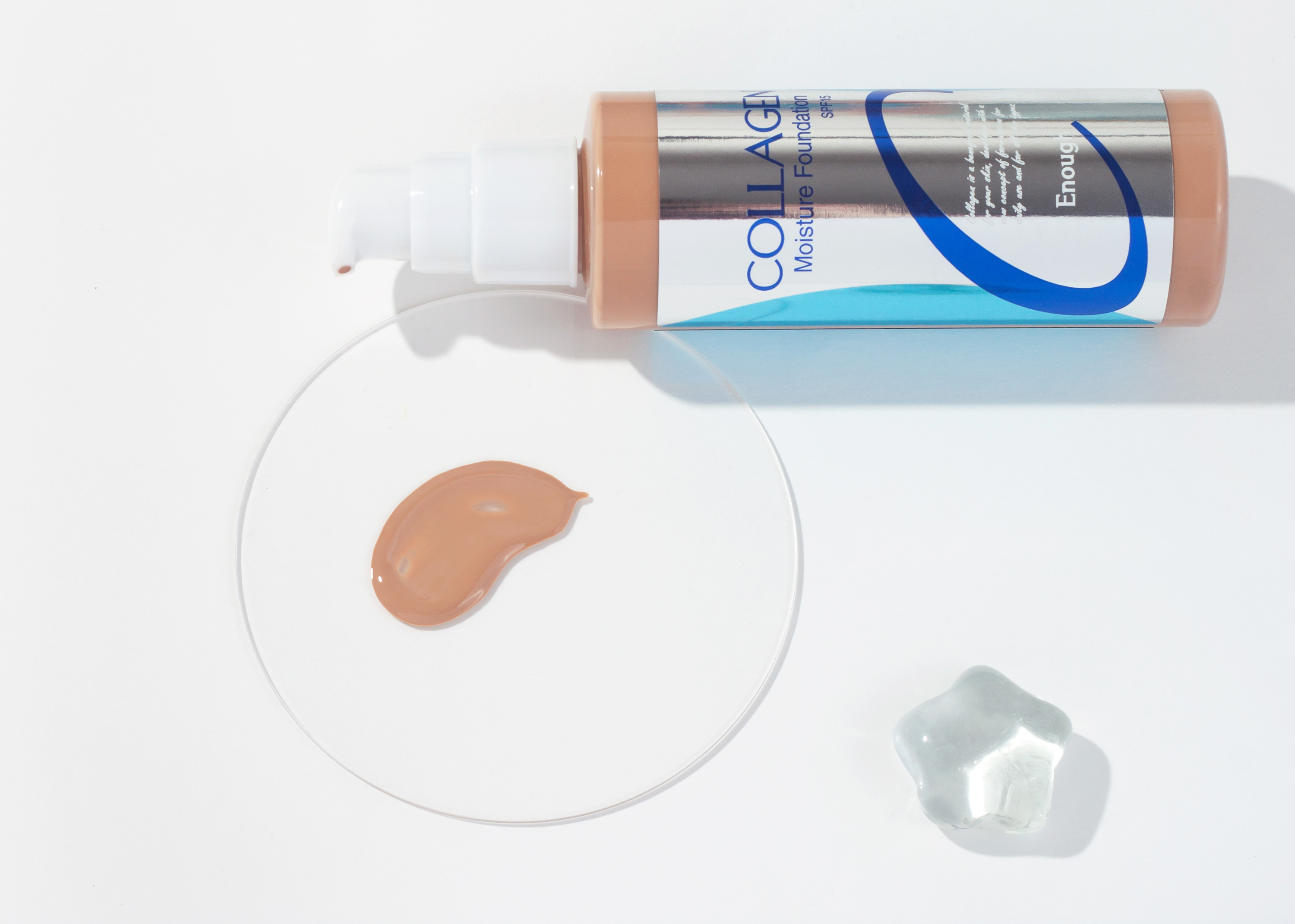 Свотч 13 оттенка увлажняющего тонального крема с коллагеном Enough Collagen Moisture Foundation