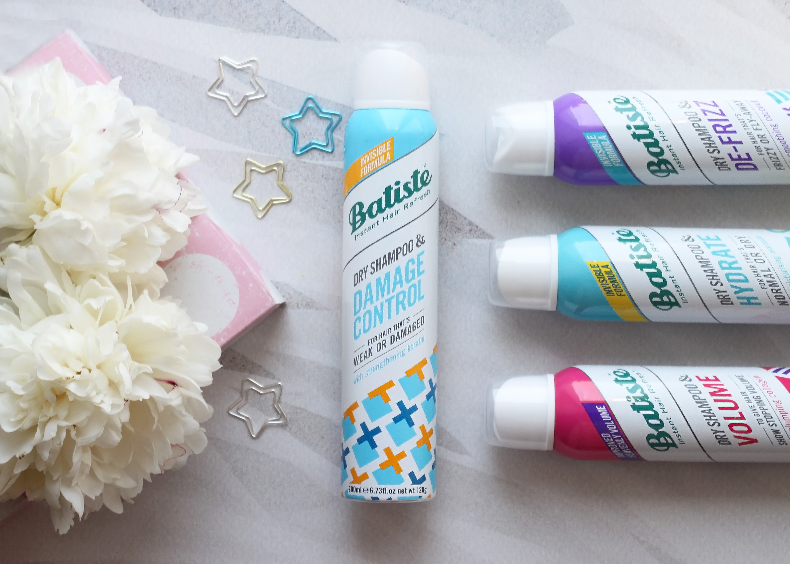 Батист Сухой шампунь Damage Control для слабых или поврежденных волос Batiste, Hair Benefits, 200 мл