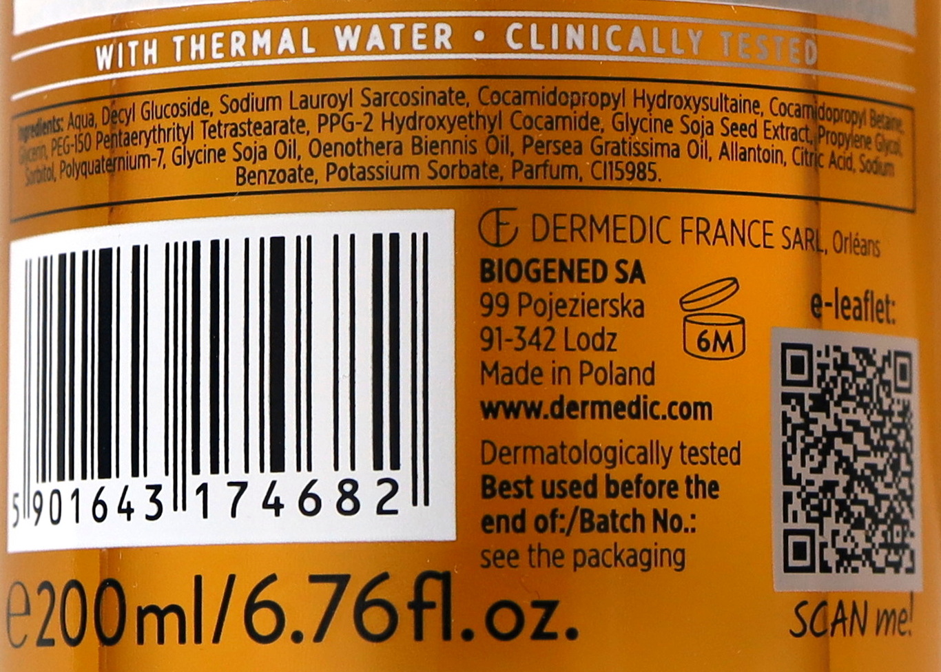 Дермедик Масляный cиндет для умывания, 200 мл (Dermedic, Oilage) состав