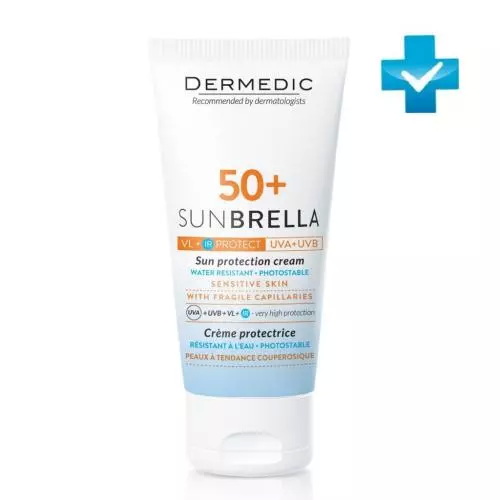 Дермедик Солнцезащитный крем SPF 50+ для чувствительной кожи