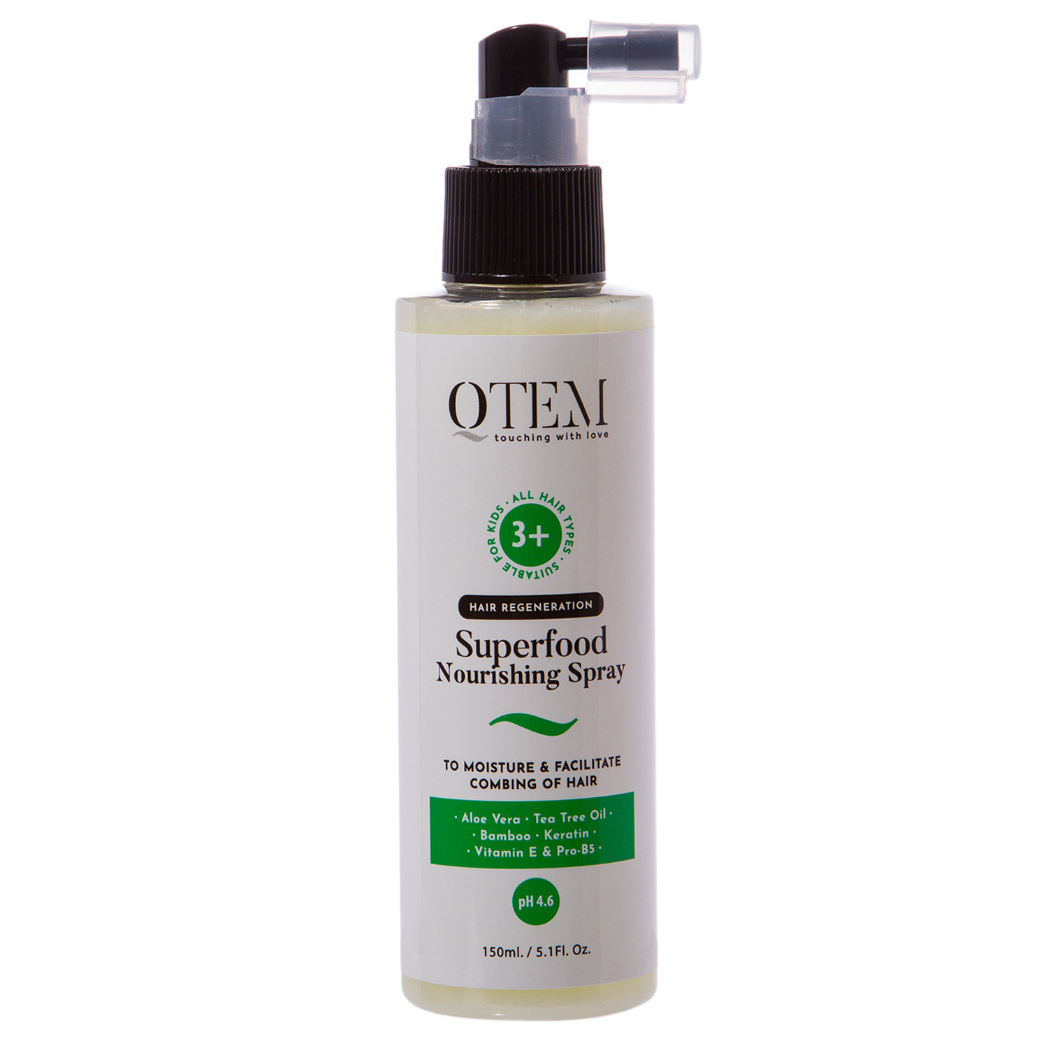 Спрей Superfood для увлажнения и облегчения расчесывания, 150 мл (Qtem, Hair Regeneration)