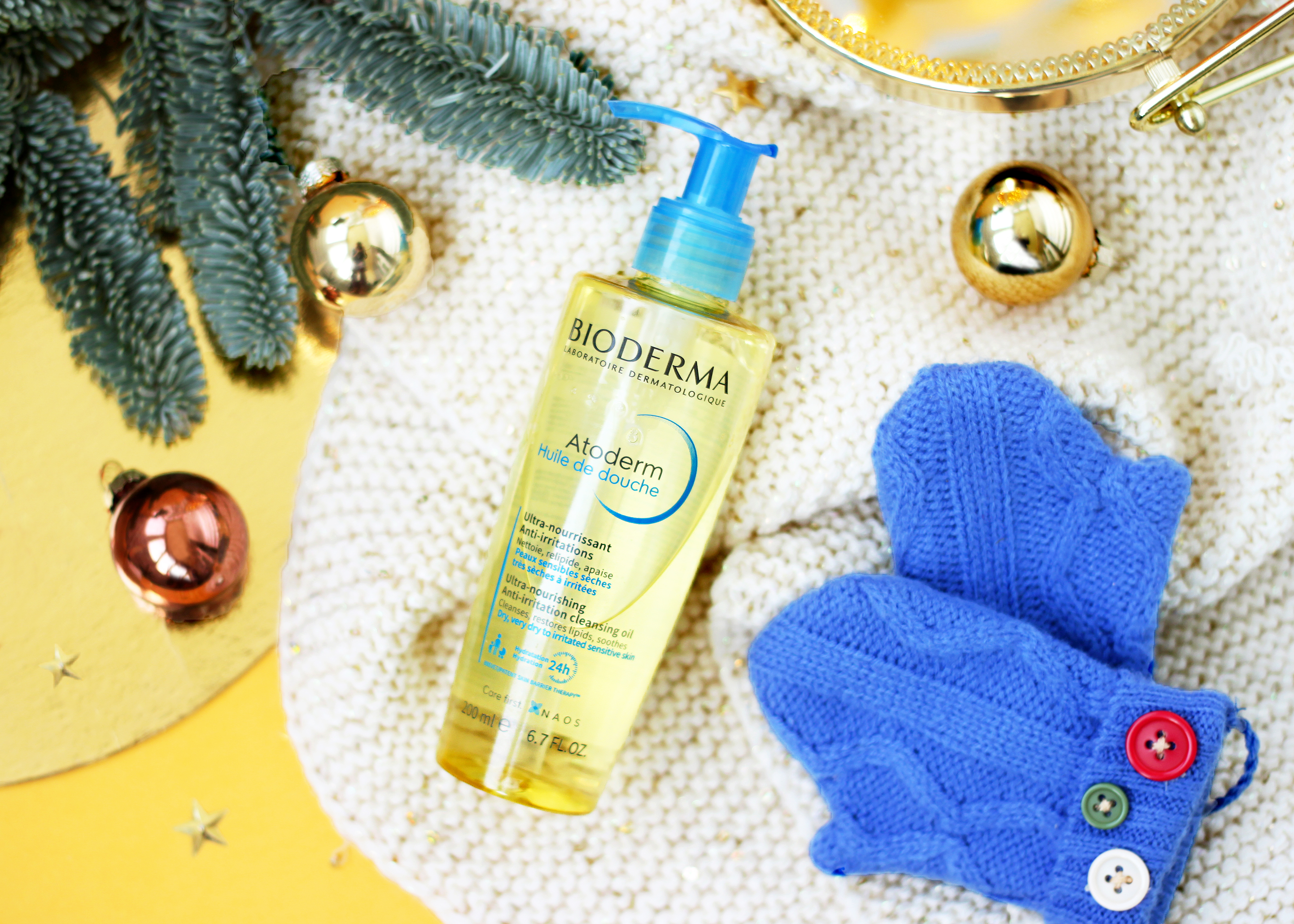 Биодерма Увлажняющее масло для душа Bioderma, Atoderm, фото 2