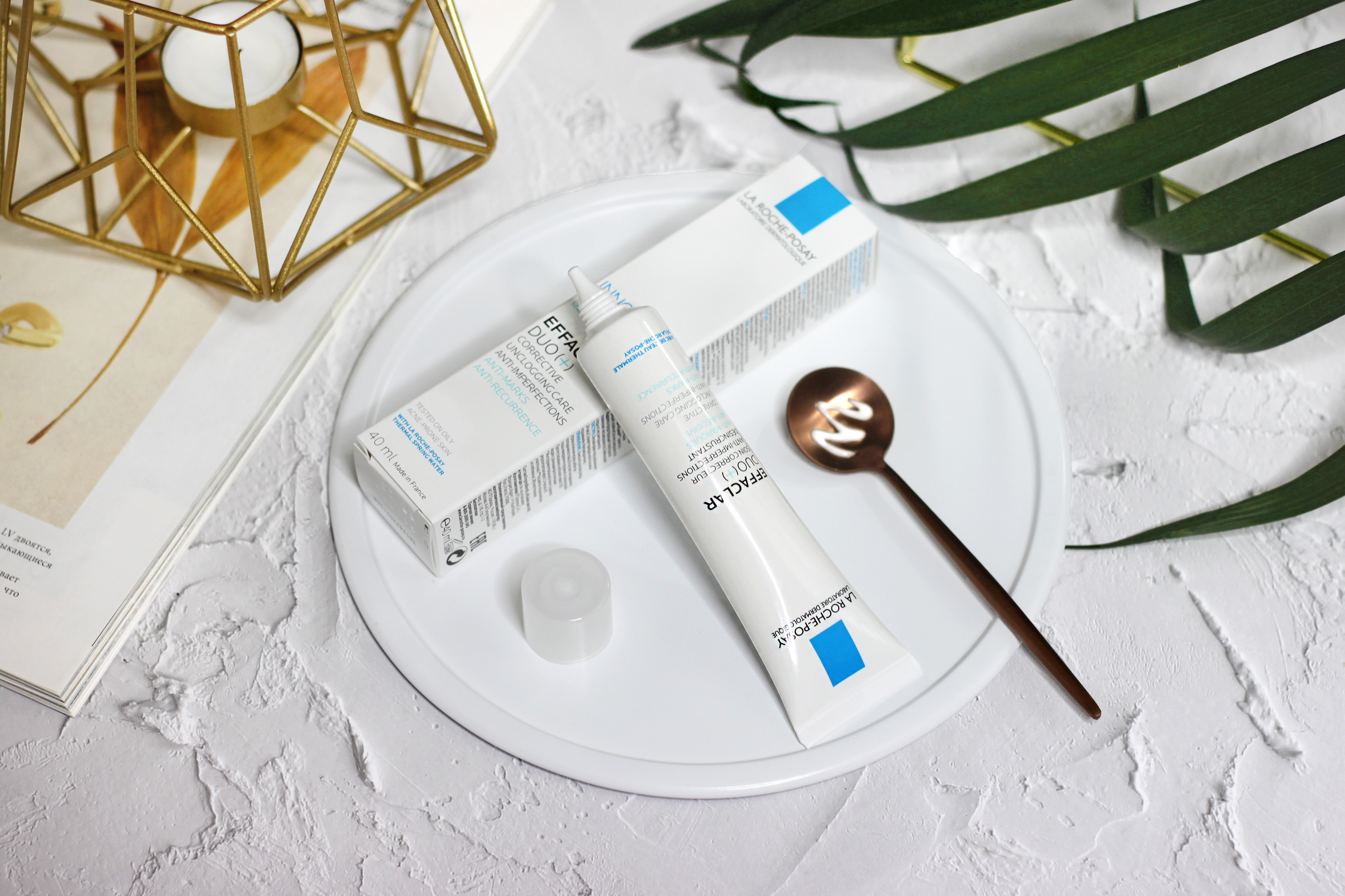 Эфаклар ДУО[+] Корректирующий крем-гель для проблемной кожи La-Roche Posay Effaclar, текстура