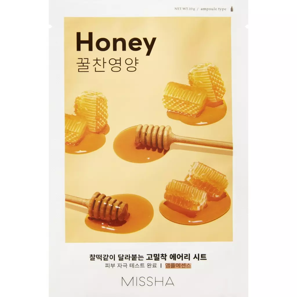 Миша Тканевая маска для лица Honey