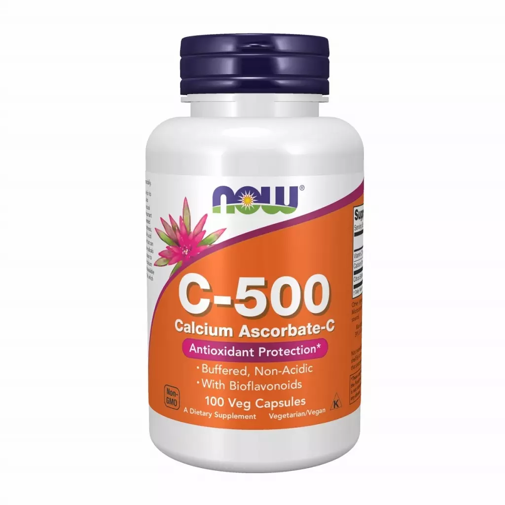 Витамин С-500 828 мг, 100 капсул (Now Foods, Витамины и минералы)
