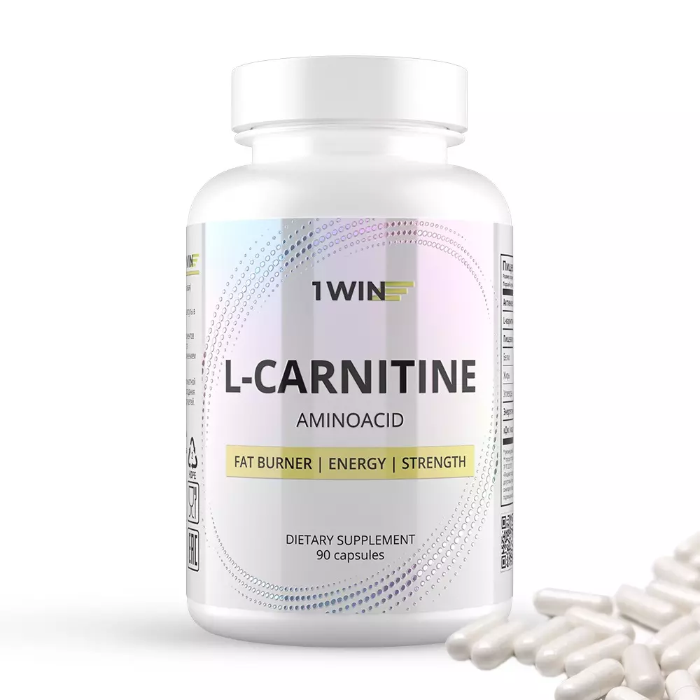 L-карнитин, 90 капсул (1Win, Aminoacid)