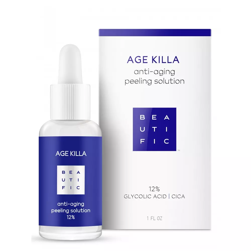 Омолаживающий пилинг Age Killa с гликолевой кислотой и центеллой азиатской, 30 мл (Beautific, Face)