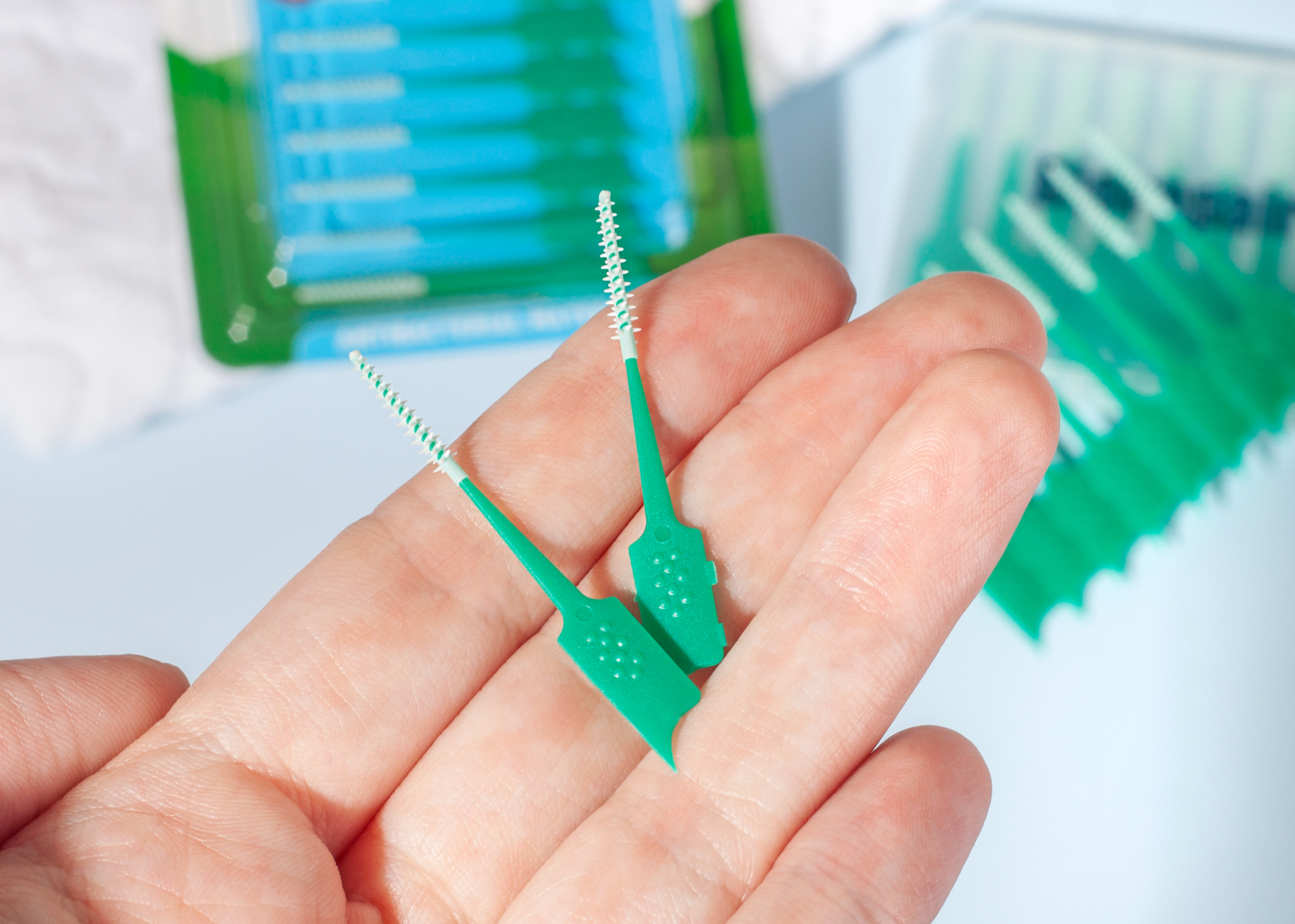Одноразовые мягкие стандартные зубные ершики Biorepair Scovolini Monouso in Gomma Regolari, фото 3