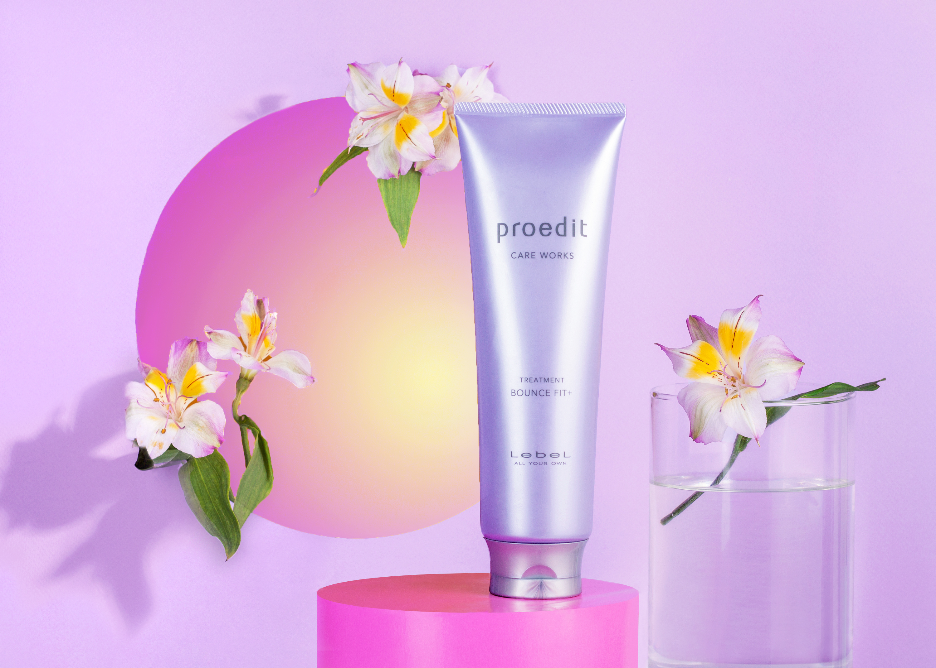 Лебел Восстанавливающая маска для сильно поврежденных волос Lebel, Proedit Home Hair Treatment Bounce Fit Plus, 250 мл