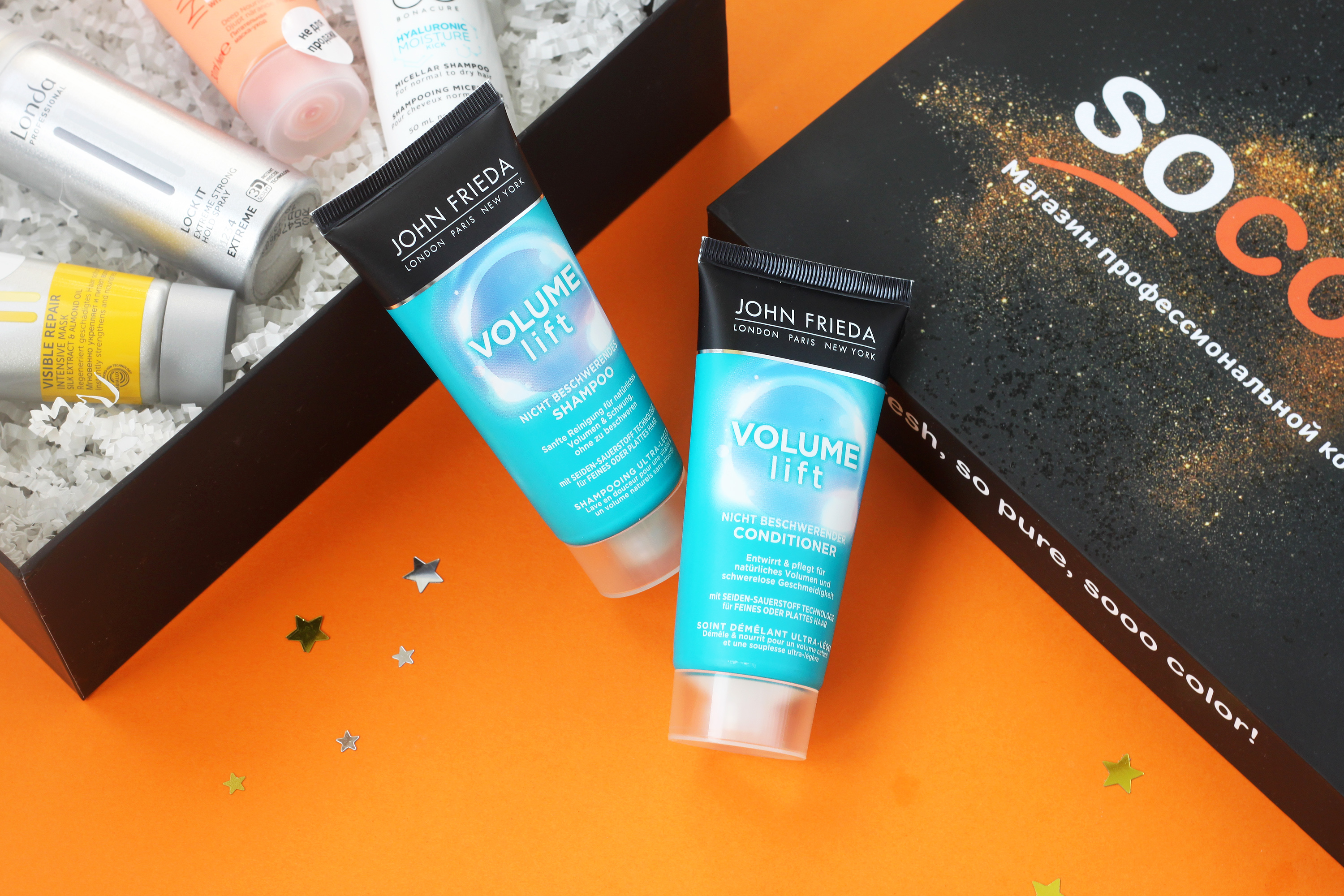 Шампунь и кондиционер для объема волос John Frieda