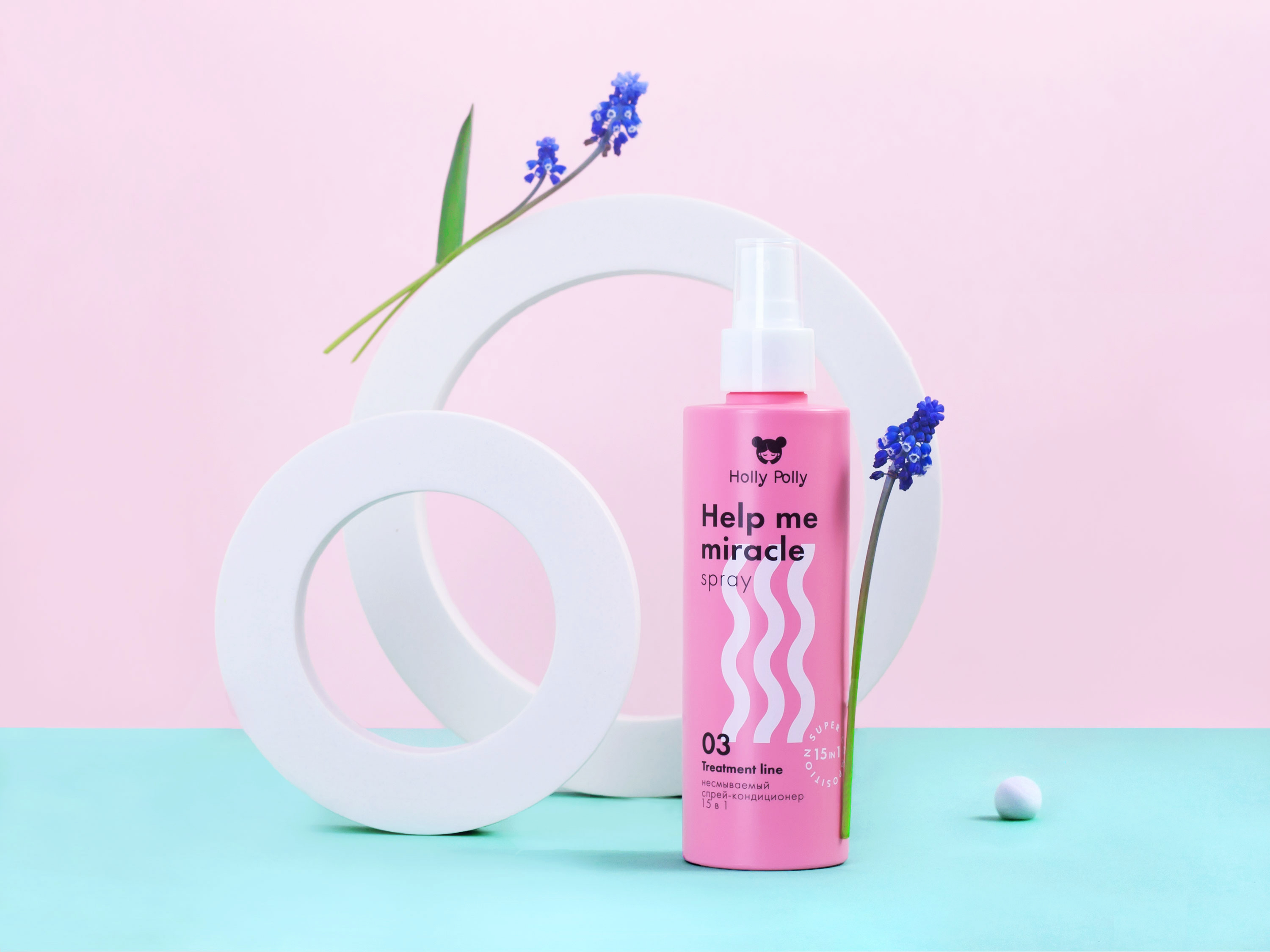 Несмываемый спрей-кондиционер Holly Polly15в1 Help Me Miracle Spray, 200 мл
