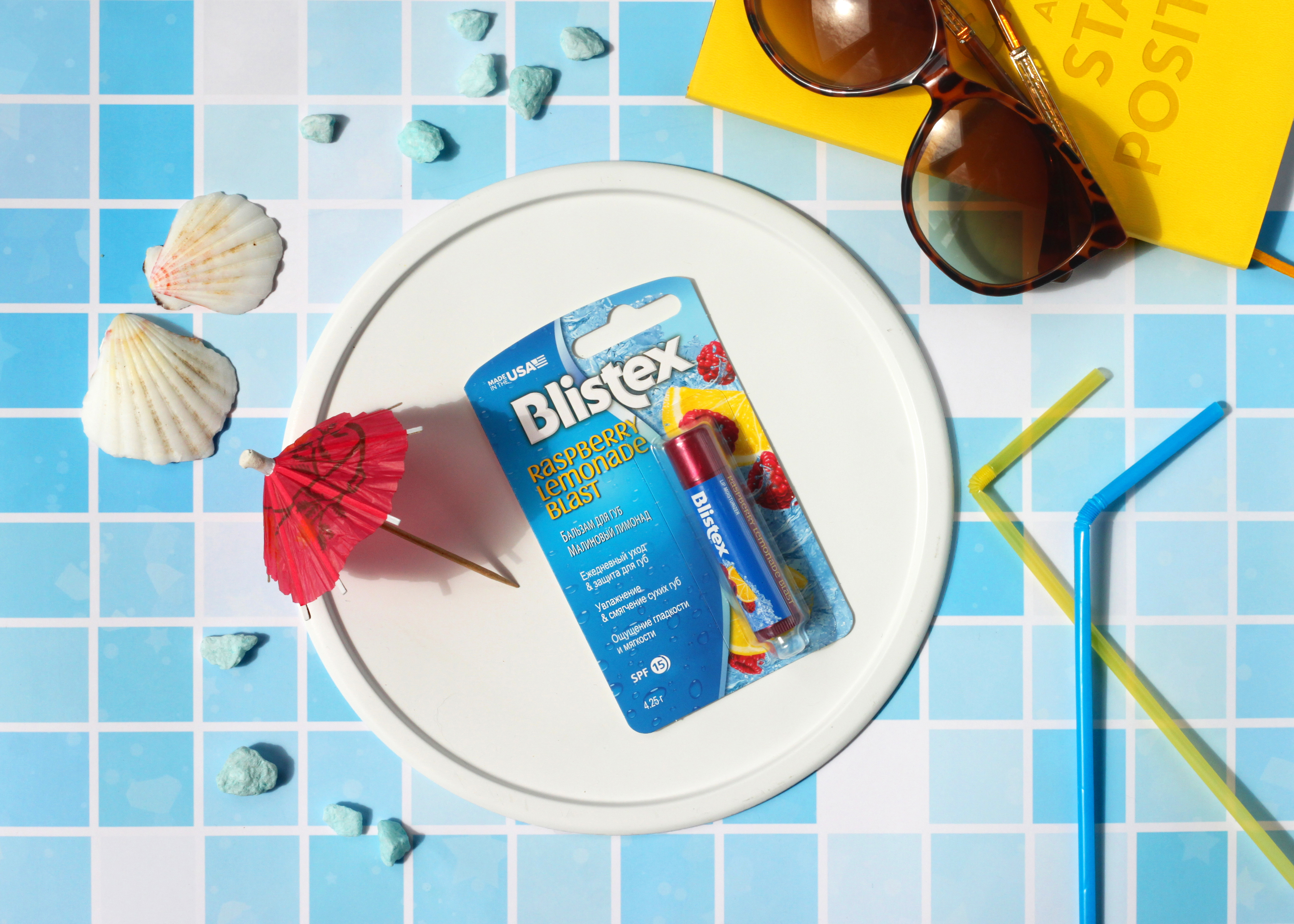 Блистекс Бальзам для губ "Малиновый лимонад" Blistex Raspberry Lemonade Blast SPF 15, 4.25 г