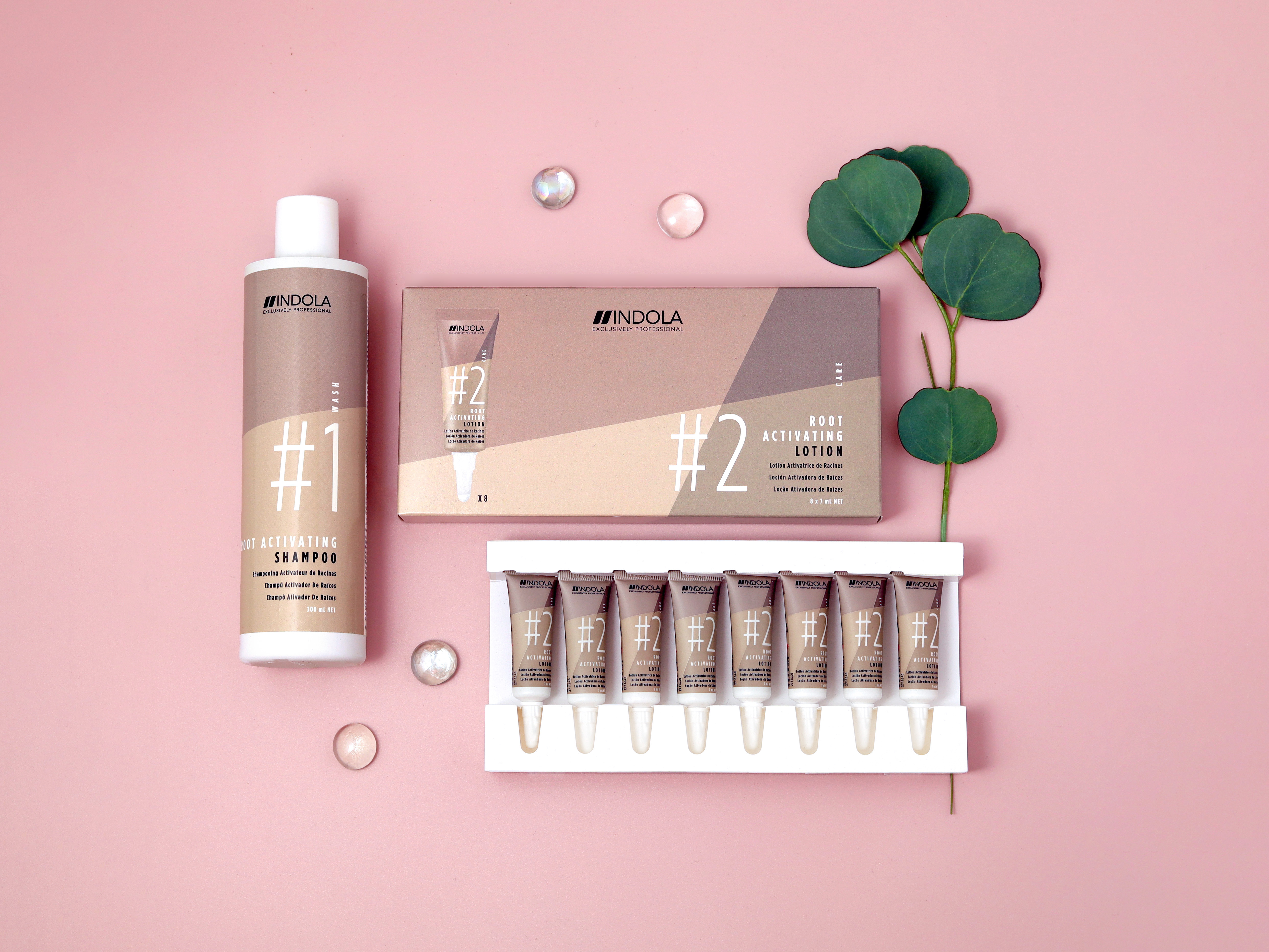 Indola Root Activating: шампунь и сыворотка для роста волос