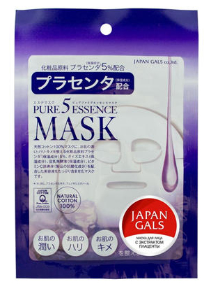 Маска с плацентой Japan Gals Pure5 Essential,