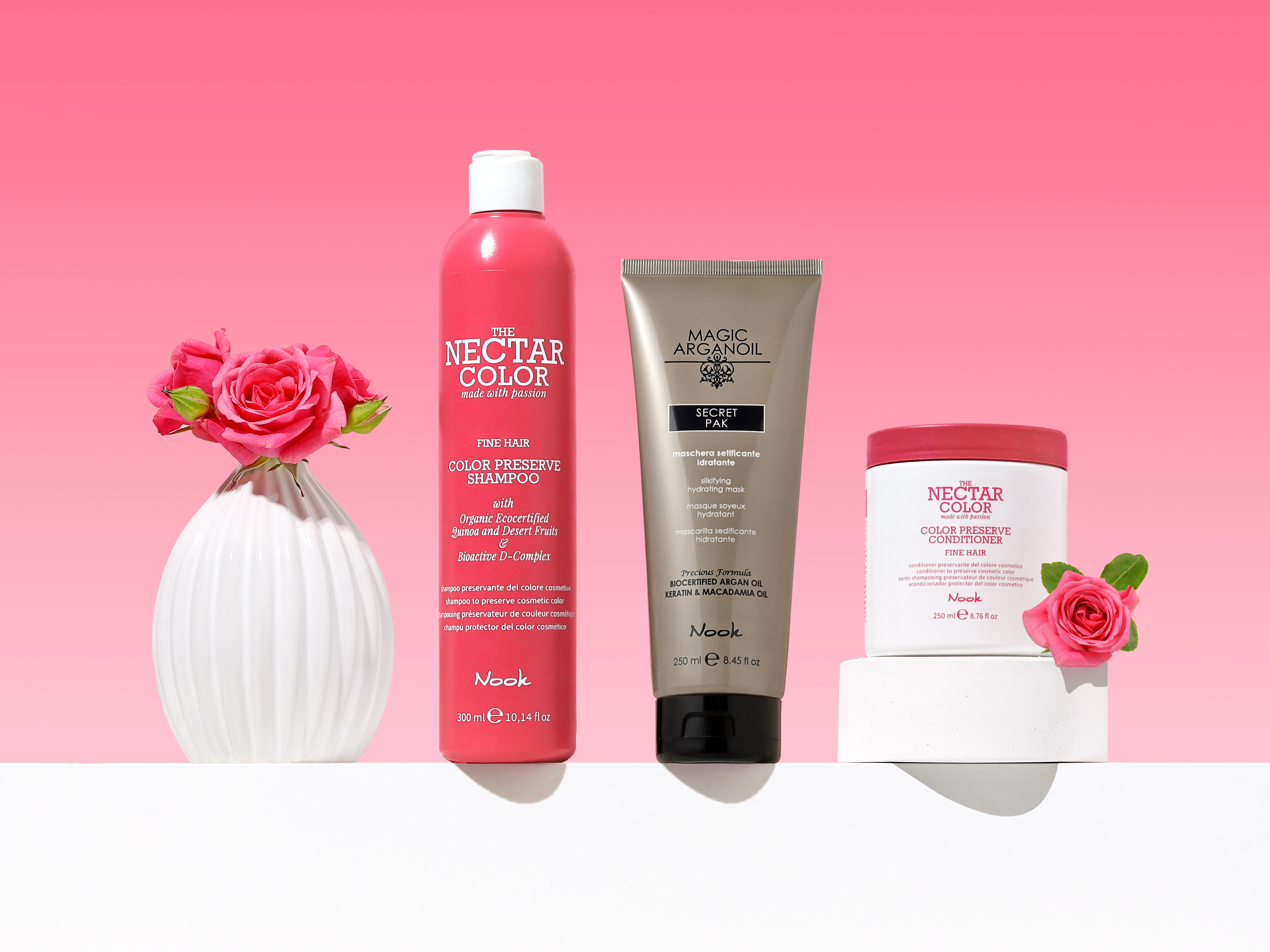косметика nook для волос отзывы, Magic Arganoil Secret Pak маска, nook Nectar Color, шампунь