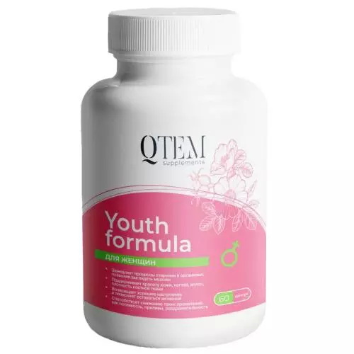 Кьютэм Комплекс для женщин Youth Formula Экстра молодость, 60 капсул (Qtem, Supplement)