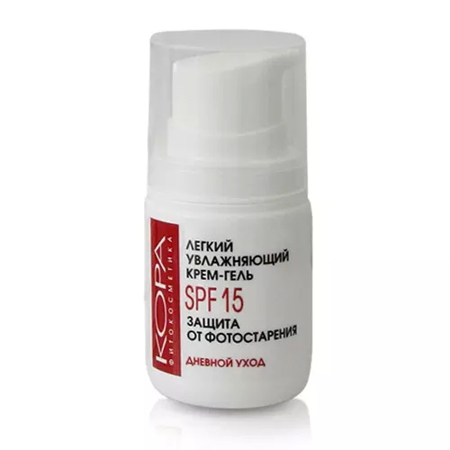 Легкий увлажняющий крем-гель SPF-15, 50 мл (Кора)