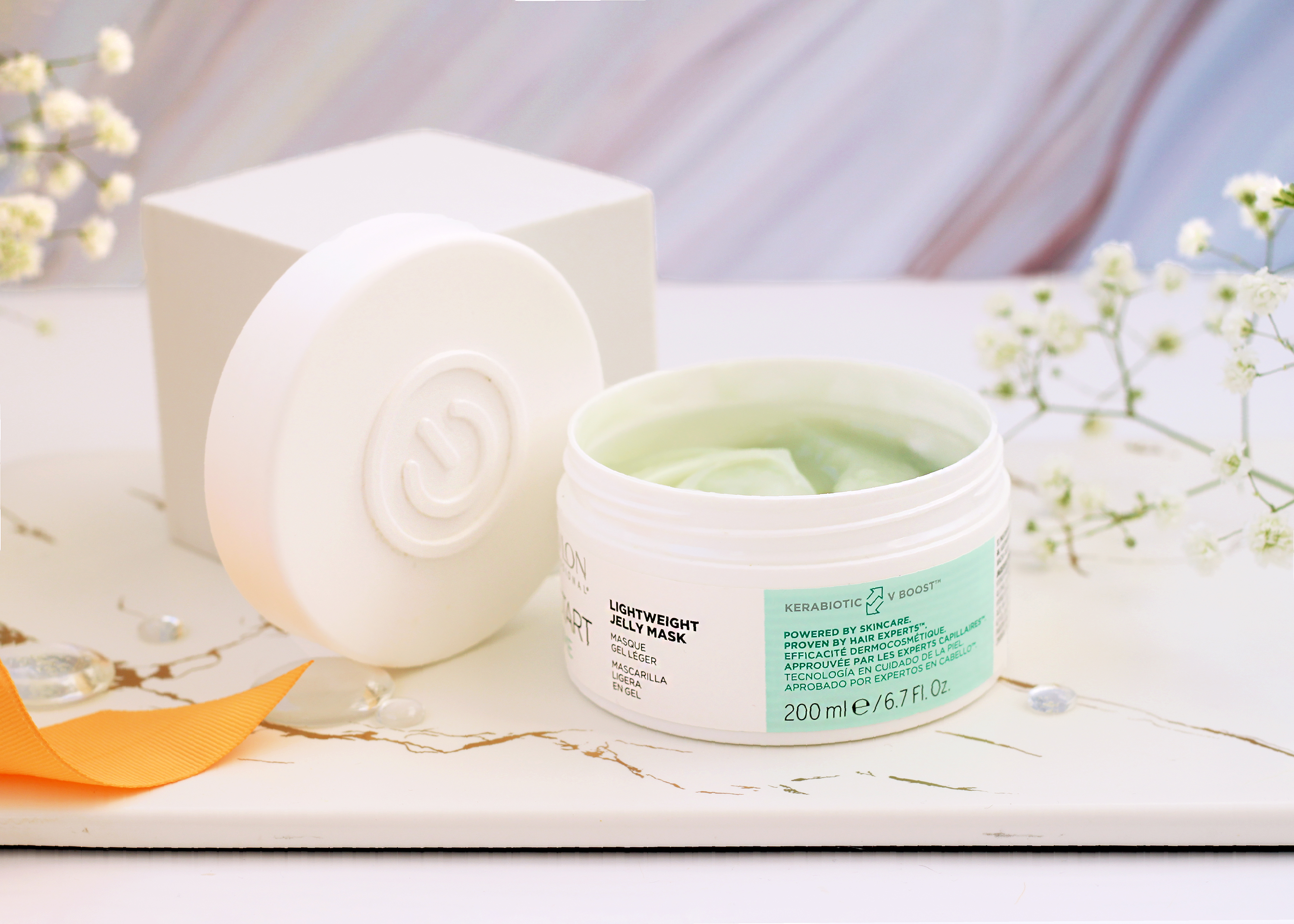 Ревлон Неутяжеляющая маска-желе Revlon Professional, Restart, Volume Lightweight Jelly Mask, текстура в банке, фото 2