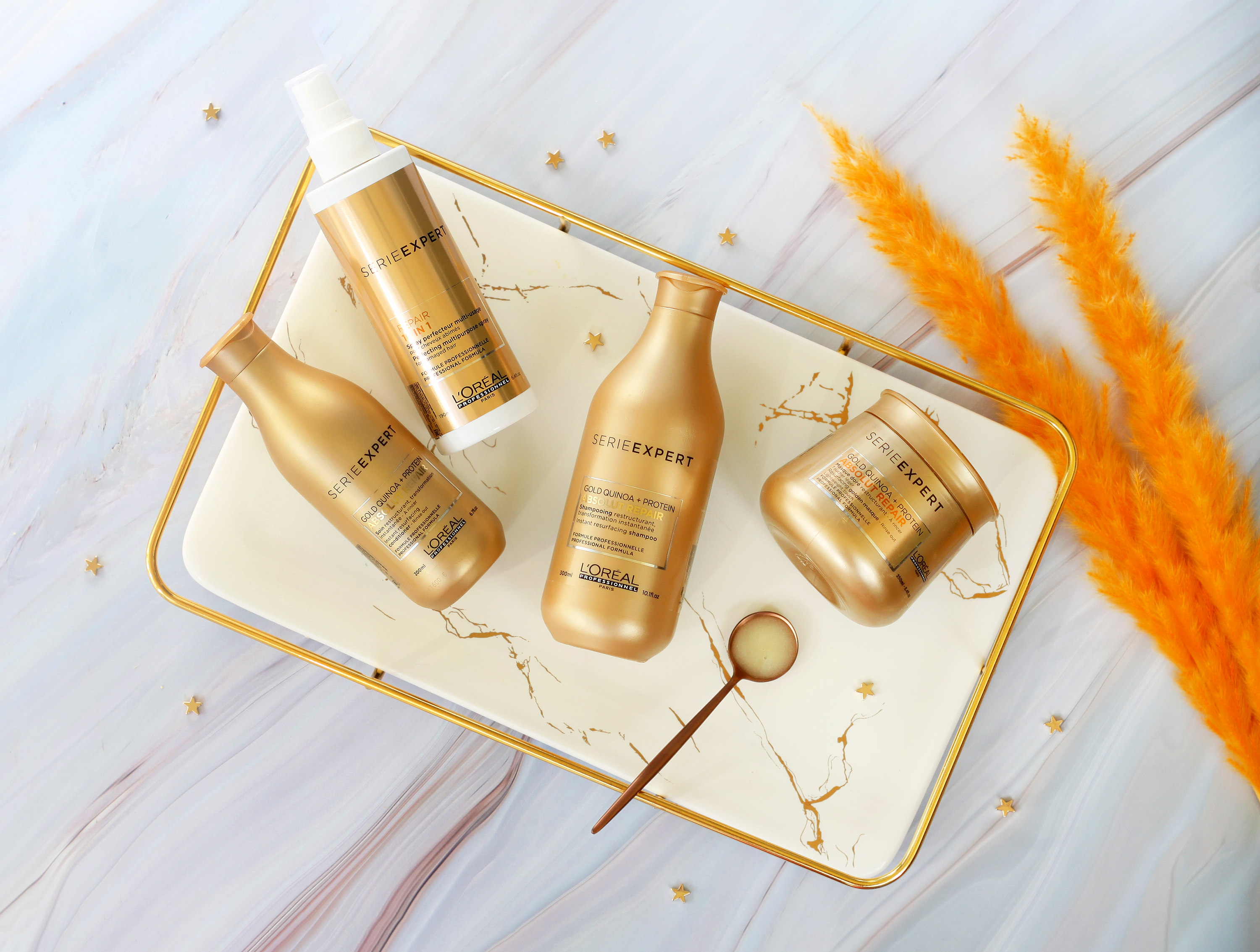 Золотая серия средств для восстановления поврежденных волос L’oreal Professionnel Absolut Repair, обзор 4 средств