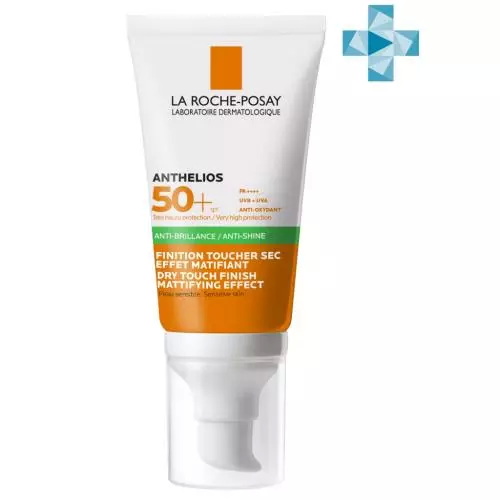 Ля Рош Позе Солнцезащитный матирующий гель-крем для лица SPF 50+ PPD 21, 50 мл (La Roche-Posay, Anthelios)
