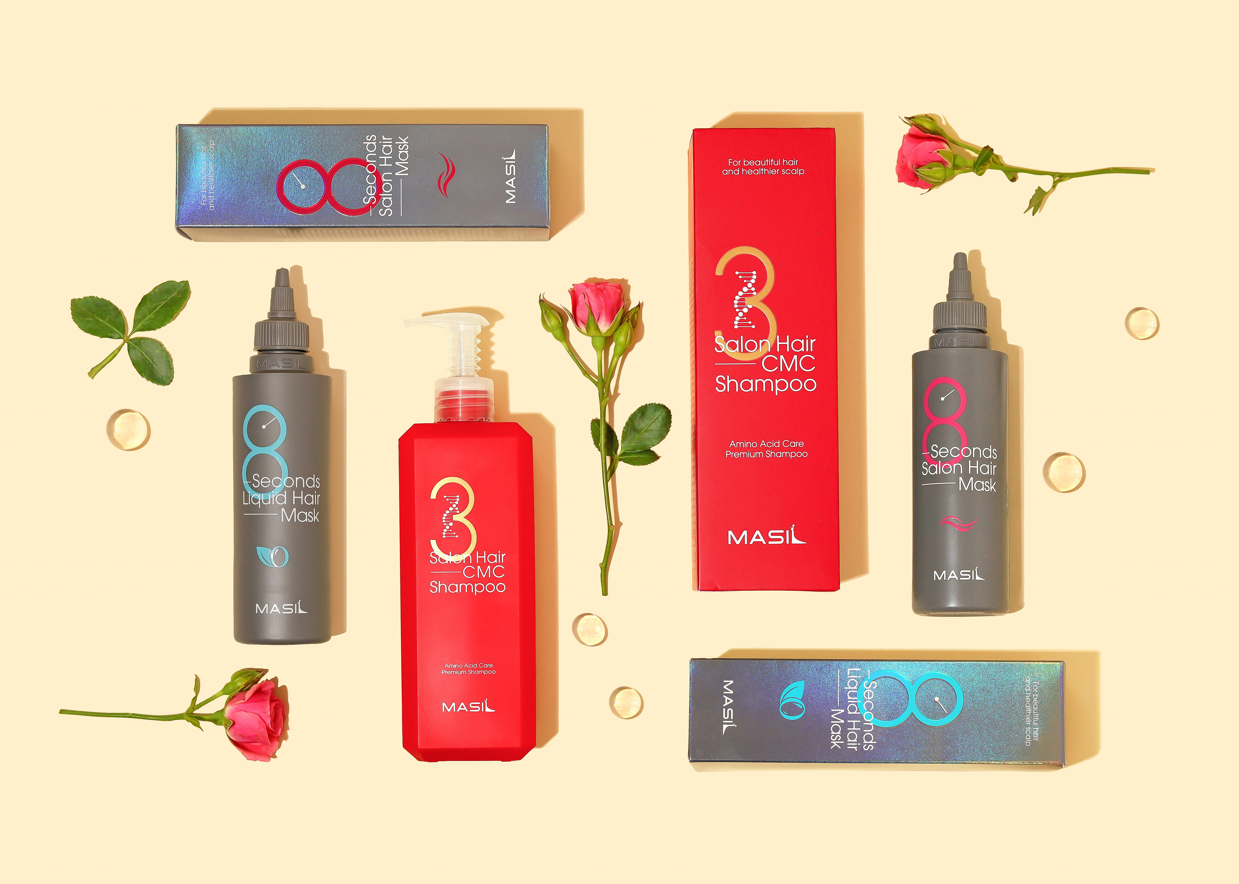 Masil 8 Seconds Salon Hair Mask, шампунь с аминокислотами, маска для быстрого восстановления волос и объема отзывы