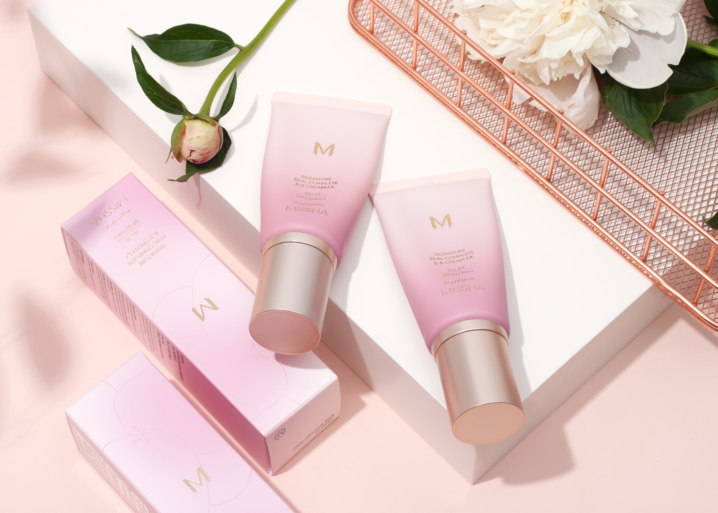 Обновленная версия BB-крема Missha «Шелковистое сияющее покрытие» Signature Real EX SPF30 PA++