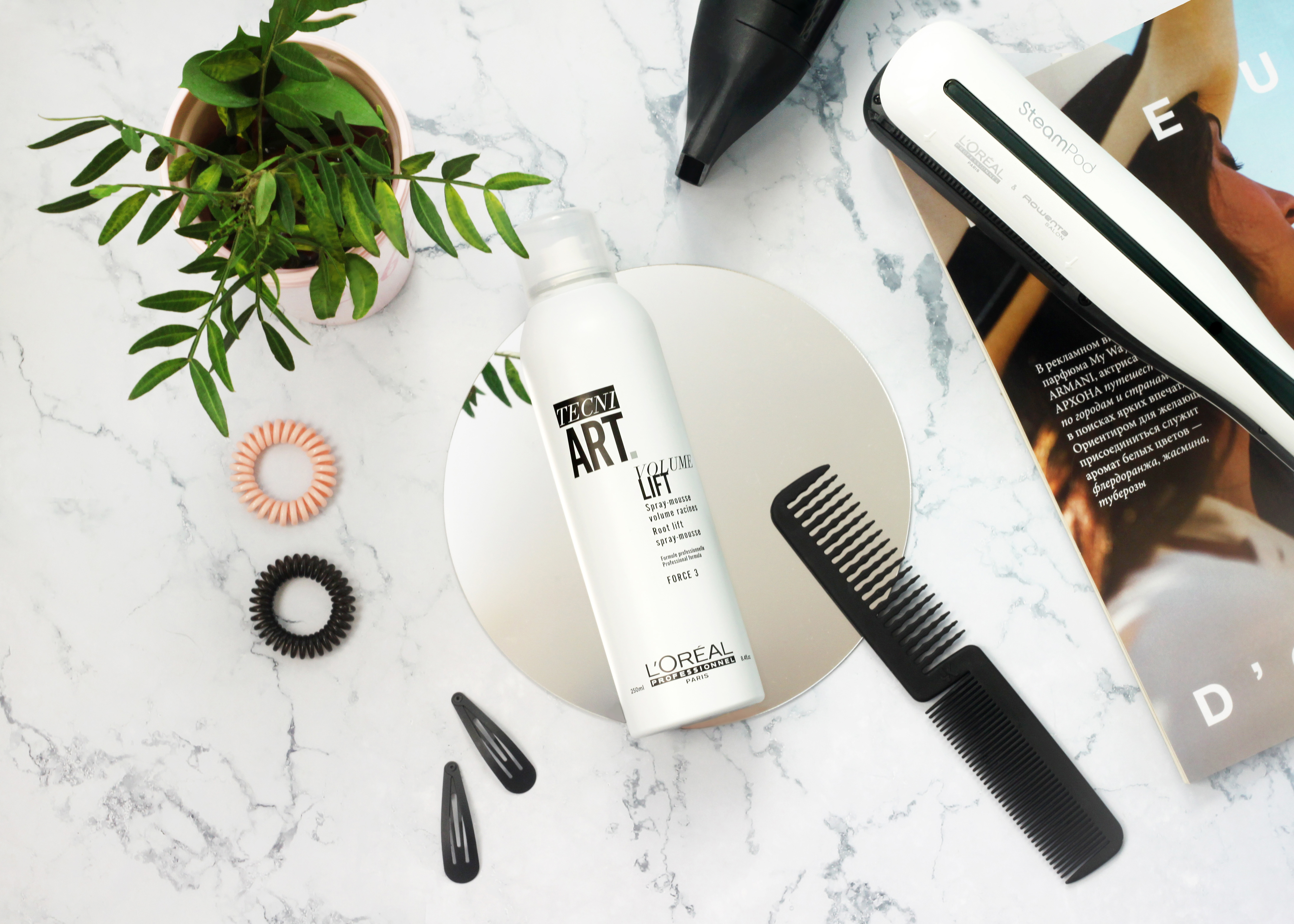 Мусс для прикорневого объема волос L'Oreal Professionnel, Tecni.Art Volume Lift Spray-Mousse, 250 мл