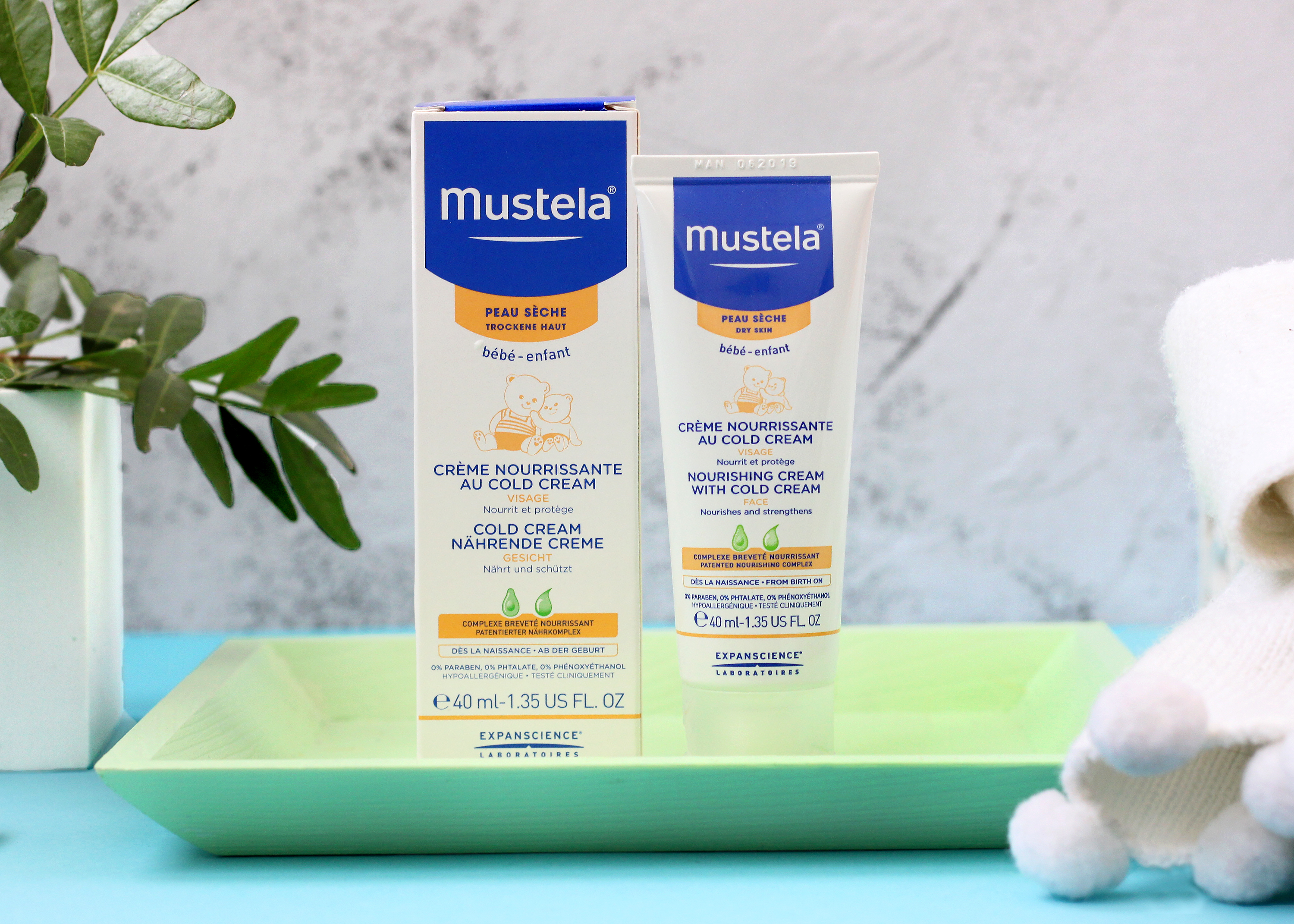 Питательный крем для лица с кольд-кремом Mustela, Bebe, 40 мл