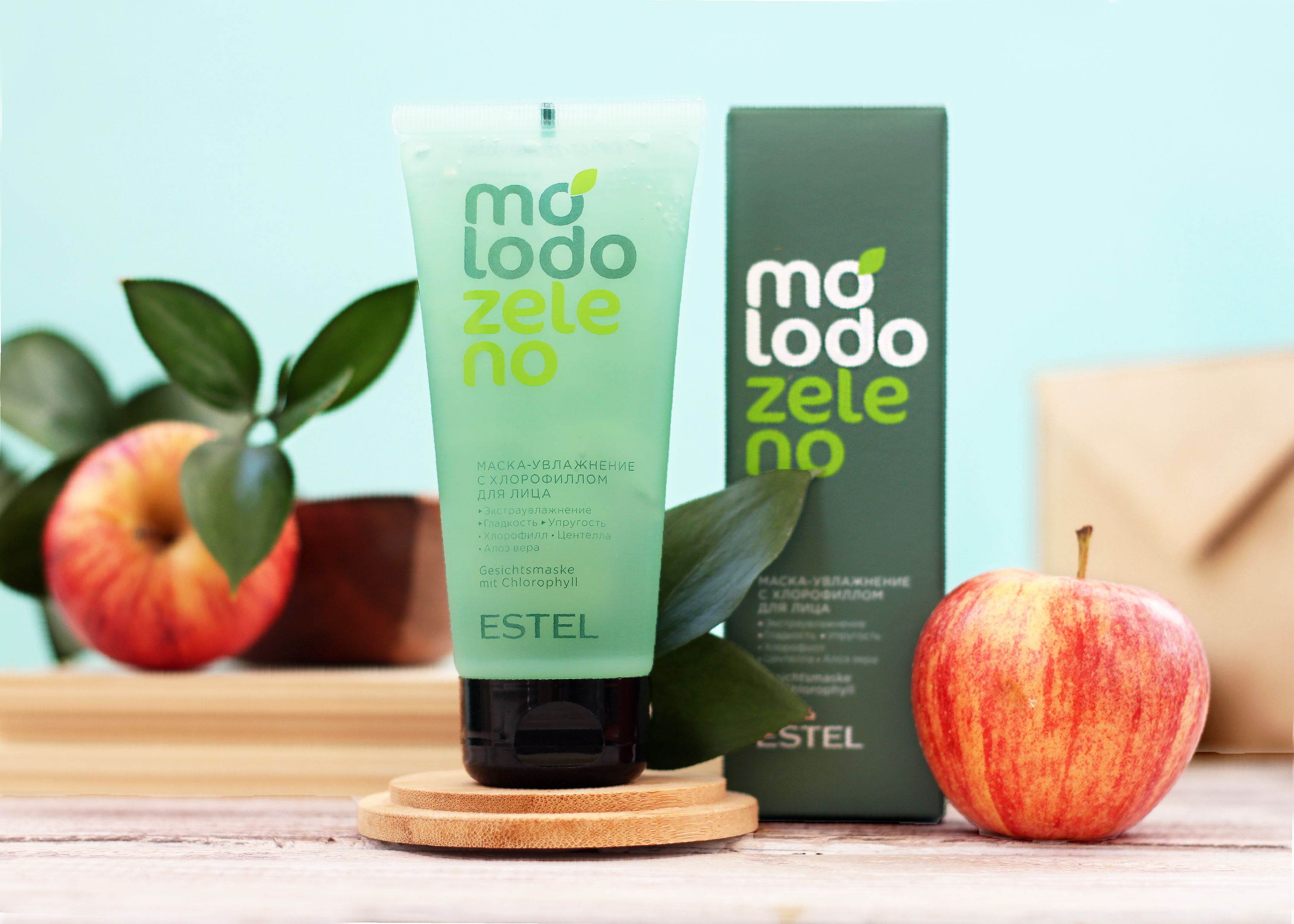 Эстель Маска-увлажнение с хлорофиллом для лица Estel Professional, Molodo Zeleno, 100 мл