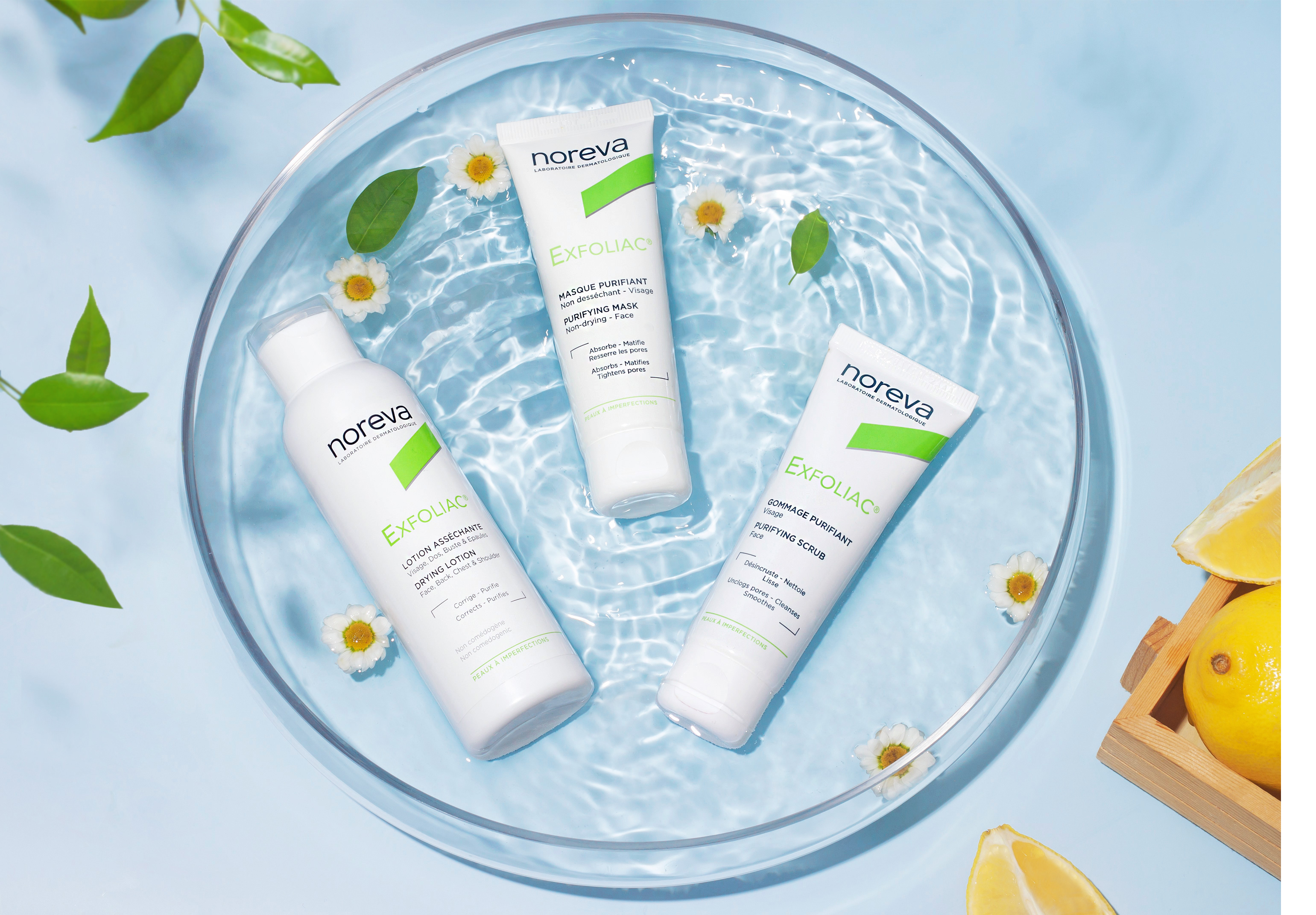 Подробный обзор трех средств из гаммы Noreva Exfoliac
