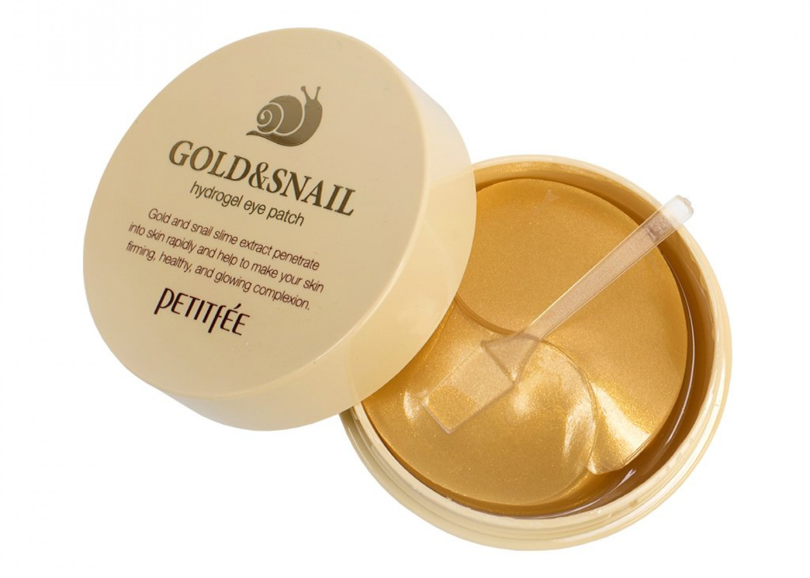 Патчи для глаз гидрогелевые с золотом и экстрактом улитки Gold & Snail Eye Patch, 60 шт (Petitfee)
