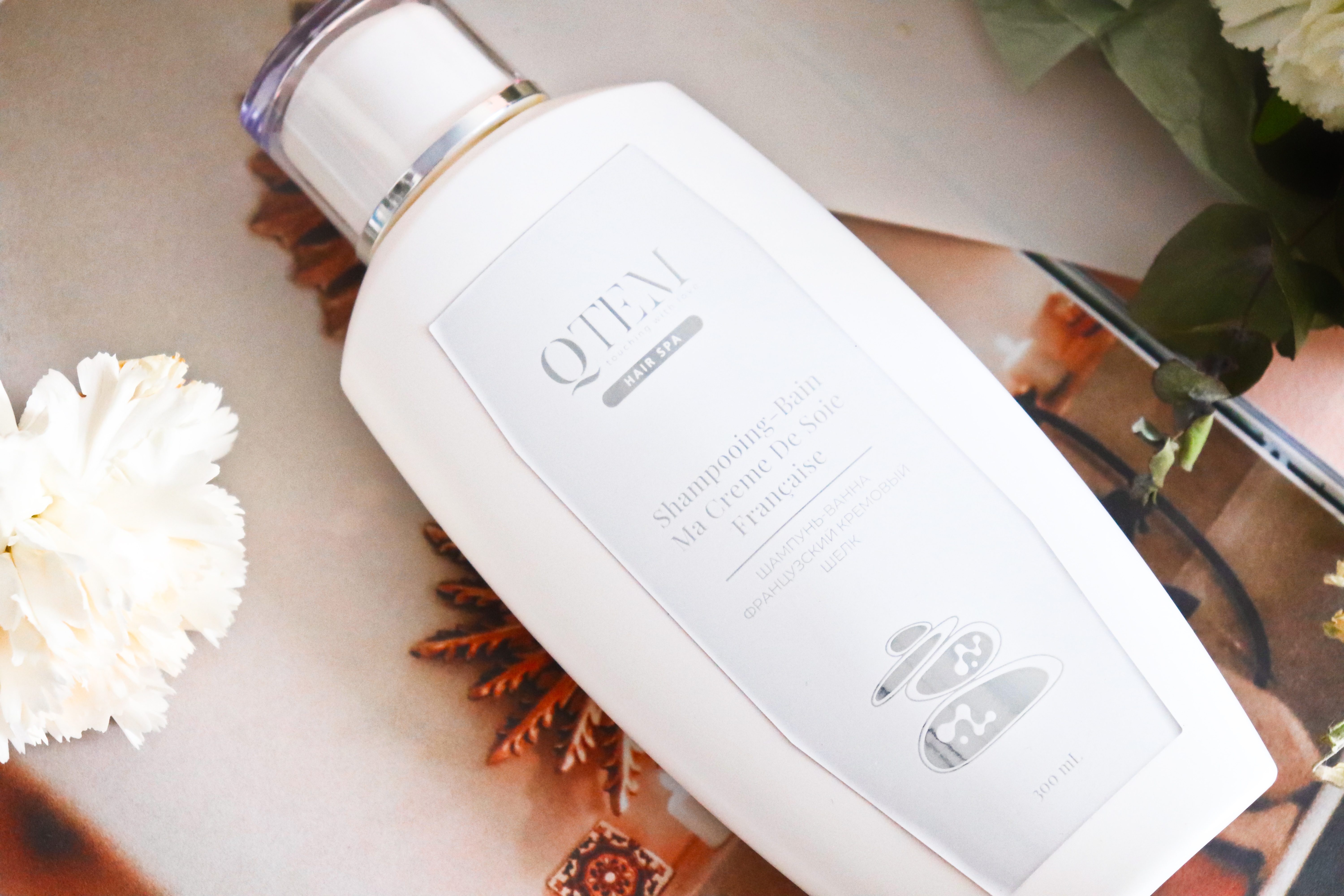 Qtem, Hair Spa Шампунь-ванна для волос и тела Французский кремовый шелк Shampooing-Bain Ma Crème De Soie Francaise