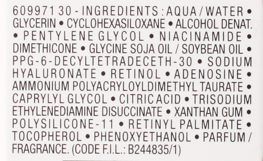 Ля Рош Позе Сыворотка La Roche-Posay, Redermic Retinol B3, состав