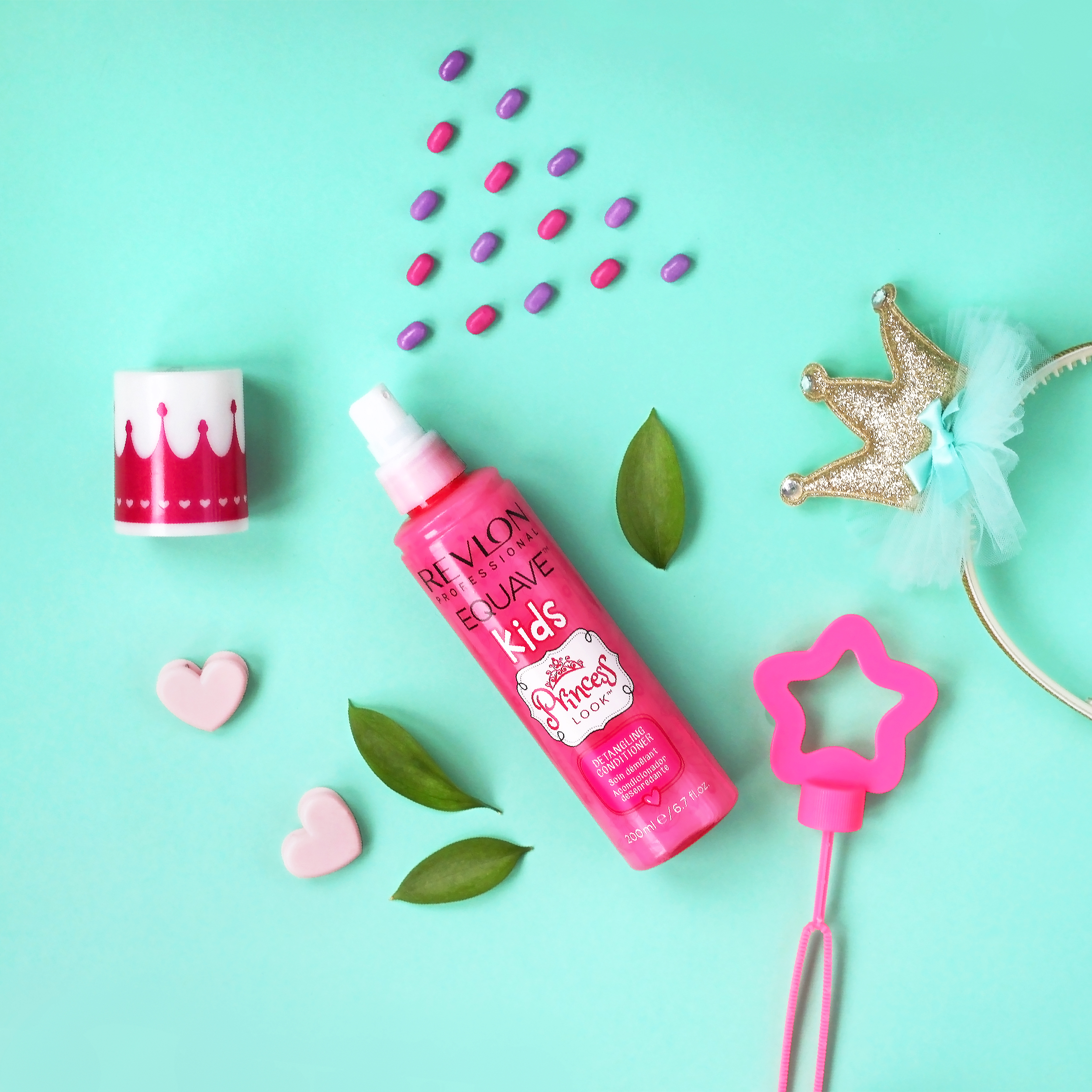 Двухфазный кондиционер, облегчающий расчесывание с блестками Revlon Professional, Equave, Kids Princess, фото 2