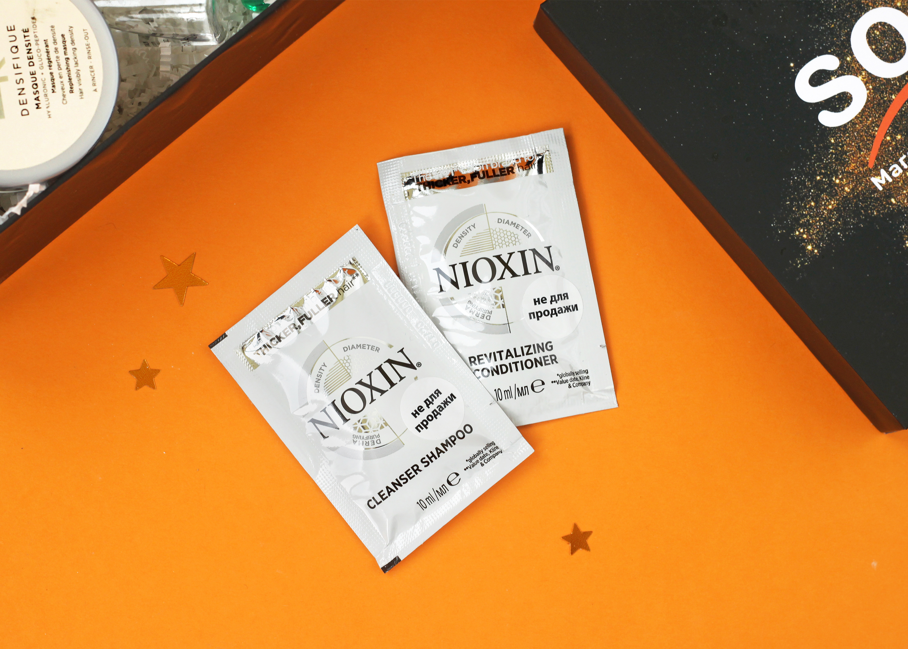 Шампунь для волос Nioxin Cleanser Shampoo, 10 мл и Кондиционер для волос Nioxin Revitalizing Conditioner, 10 мл